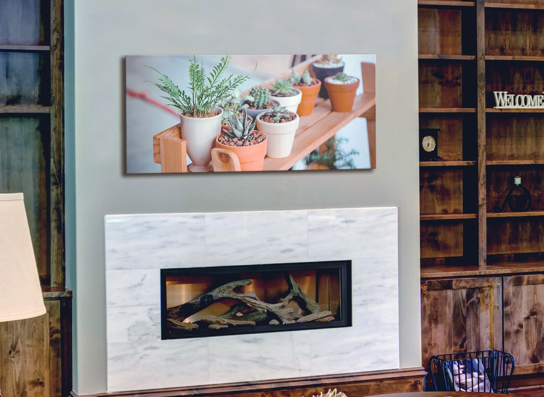 Ready-to-Hang Wood-Frame Plant Wall Art for a Stunning Decor
