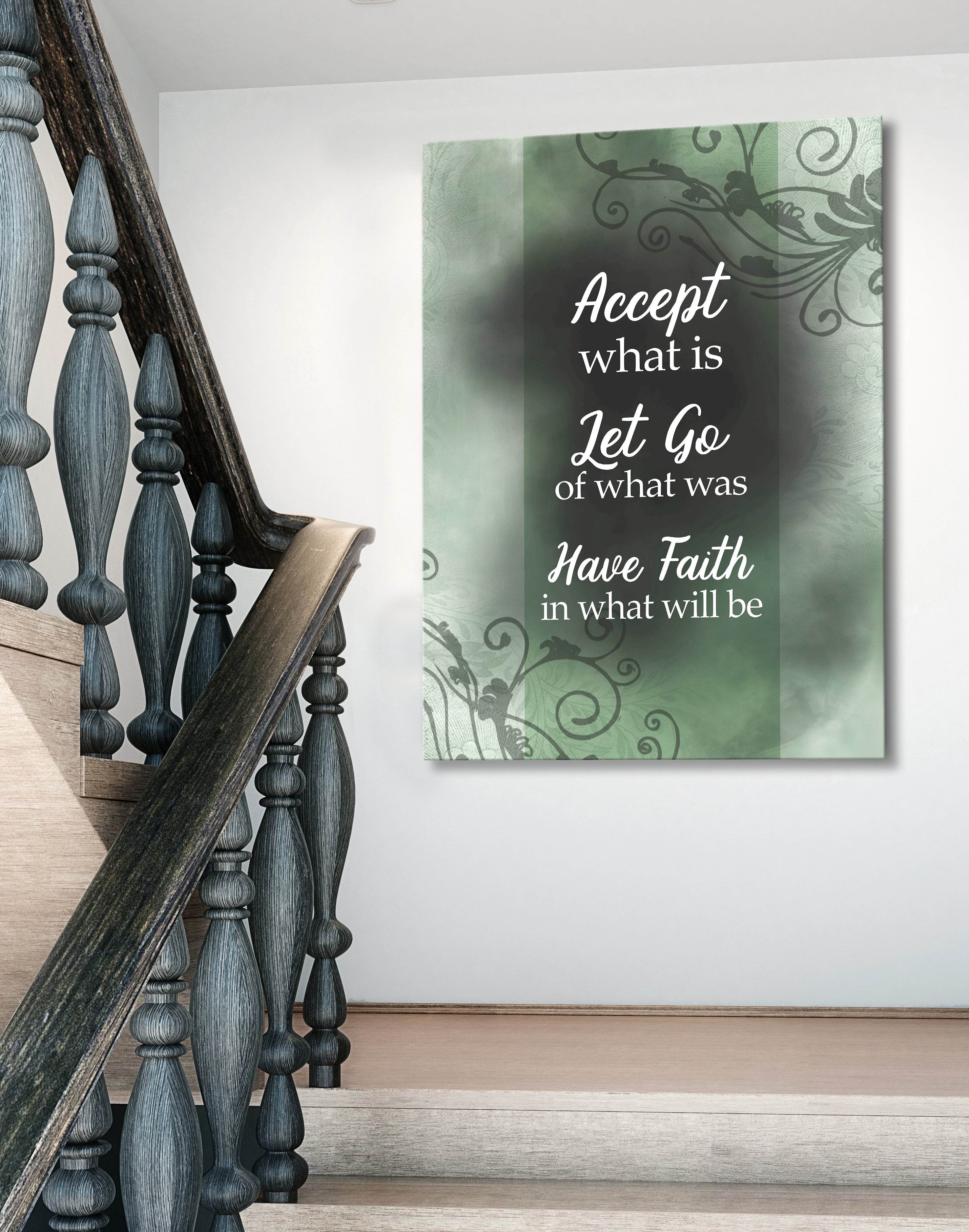 Ready-to-Hang Wood Frame Home Wall Art: Embrace What Is