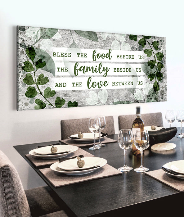 Hot Deal! Christian Bless the Food V21 Wood Frame Wall Art (Ready To Hang)