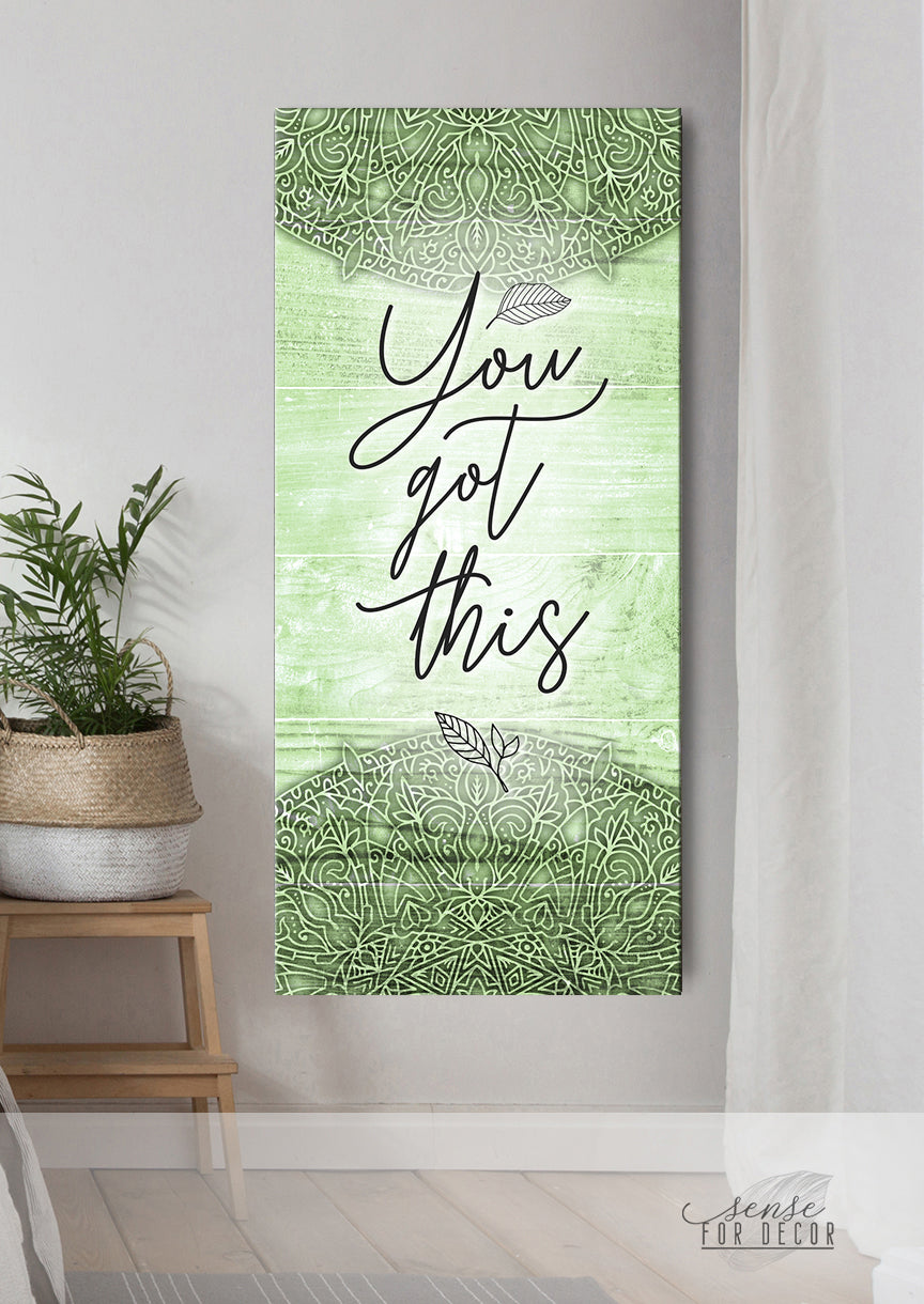 Hot! Inspire Wall Art 'You Got This' - Wood Frame, Ready To Hang