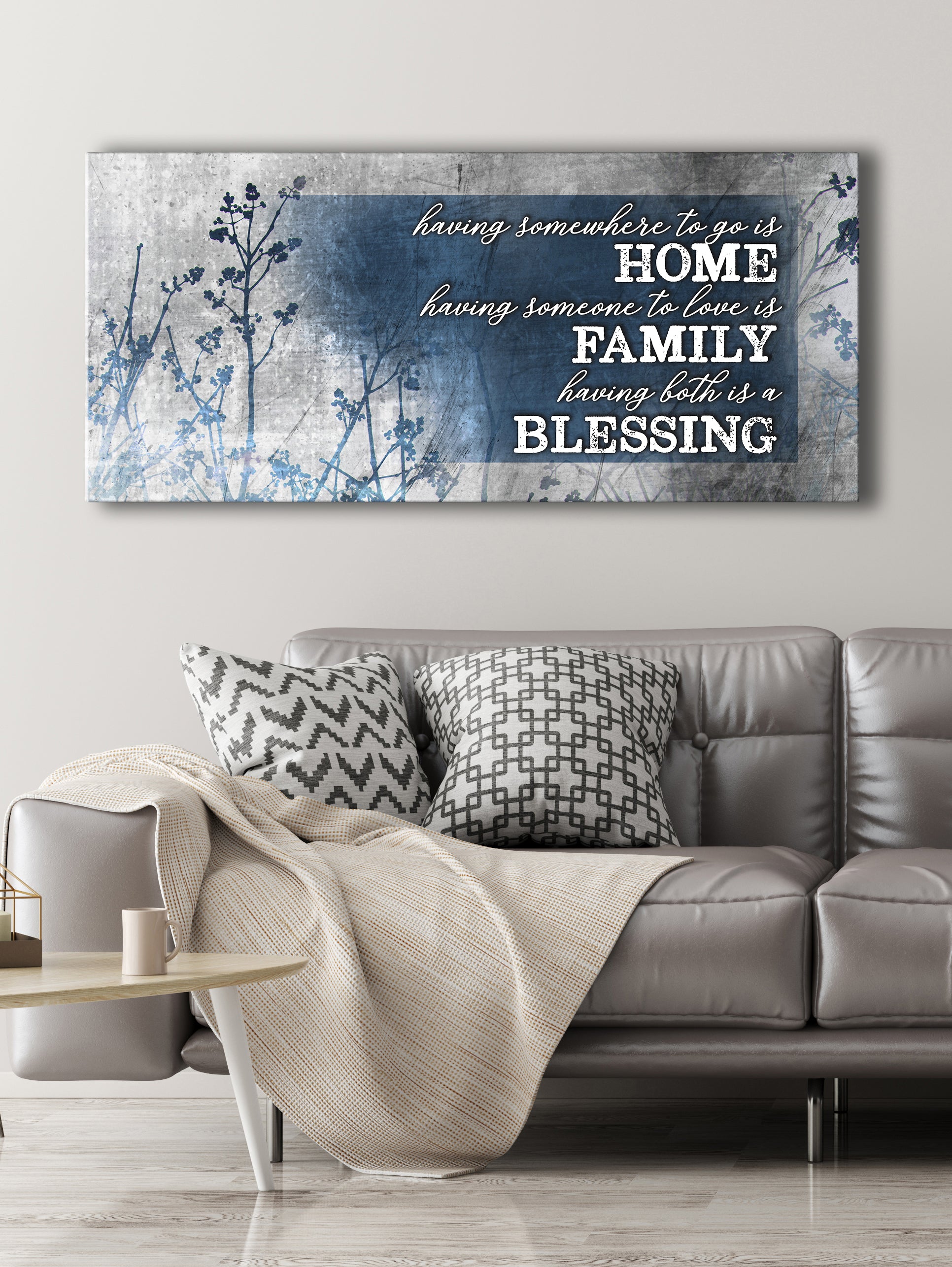 Hot Deal! Christian Home Blessing Family Wall Art with Wood Frame, Ready to Hang