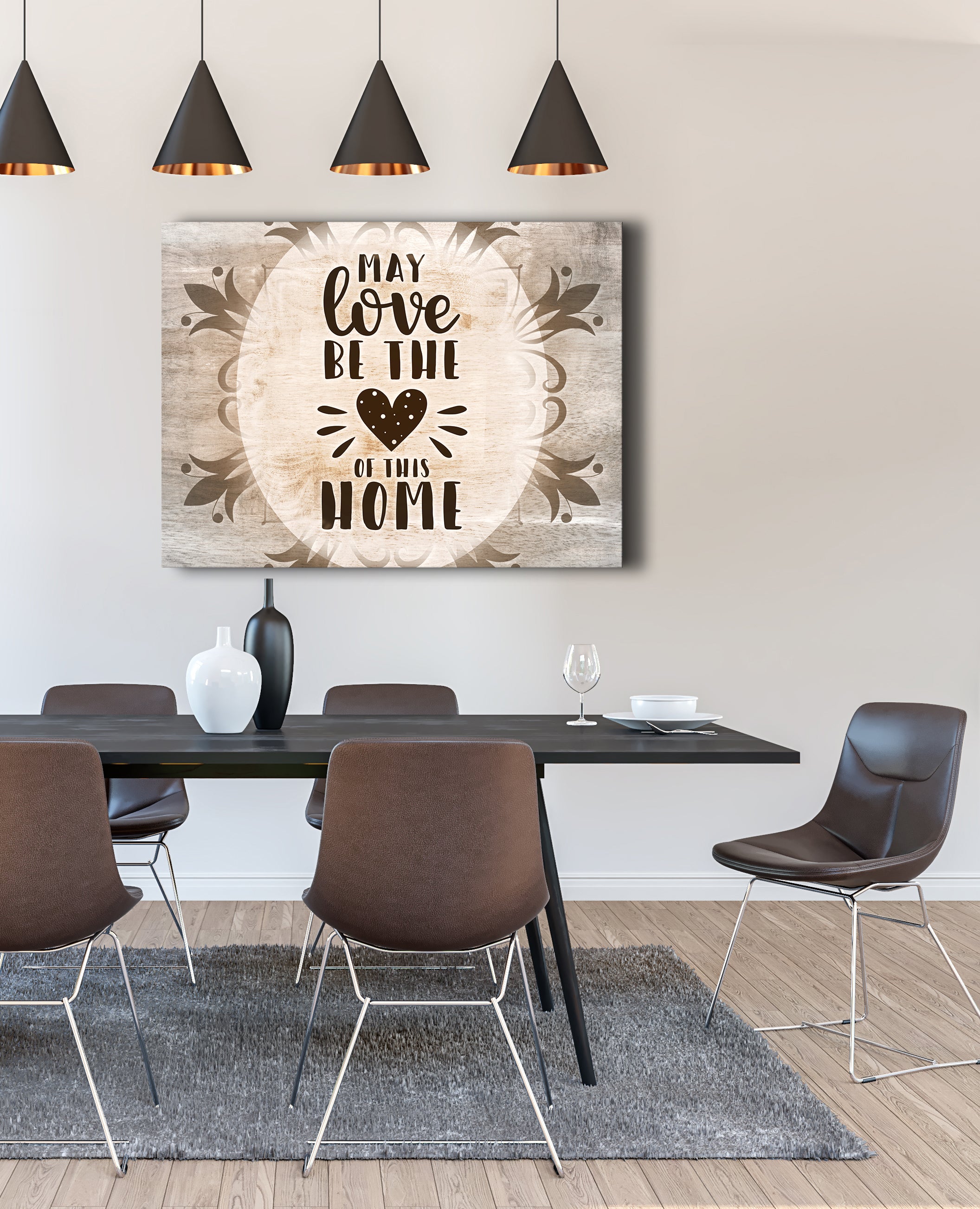 Hot! May Love Fill Your Home Wall Art - Wood Frame, Ready to Hang