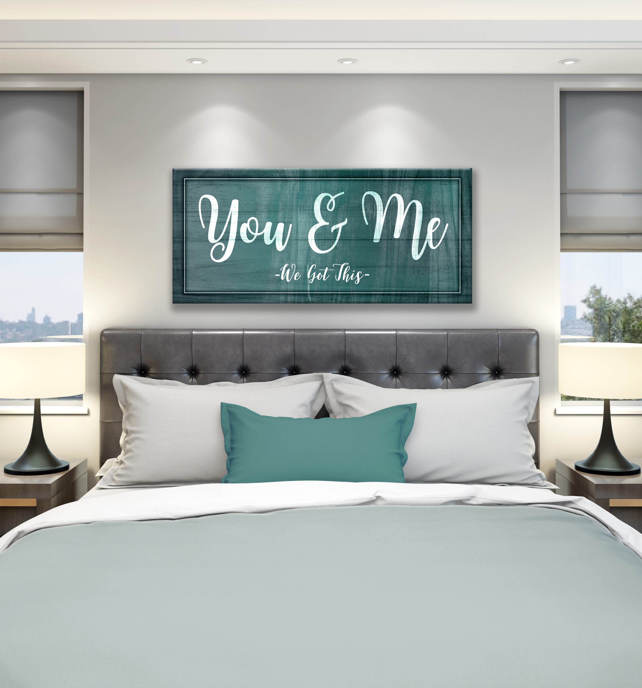 Exclusive Couples Wall Art - 'You & Me We Got This' with Wood Frame, Ready to Hang! Buy 2 Save 20%