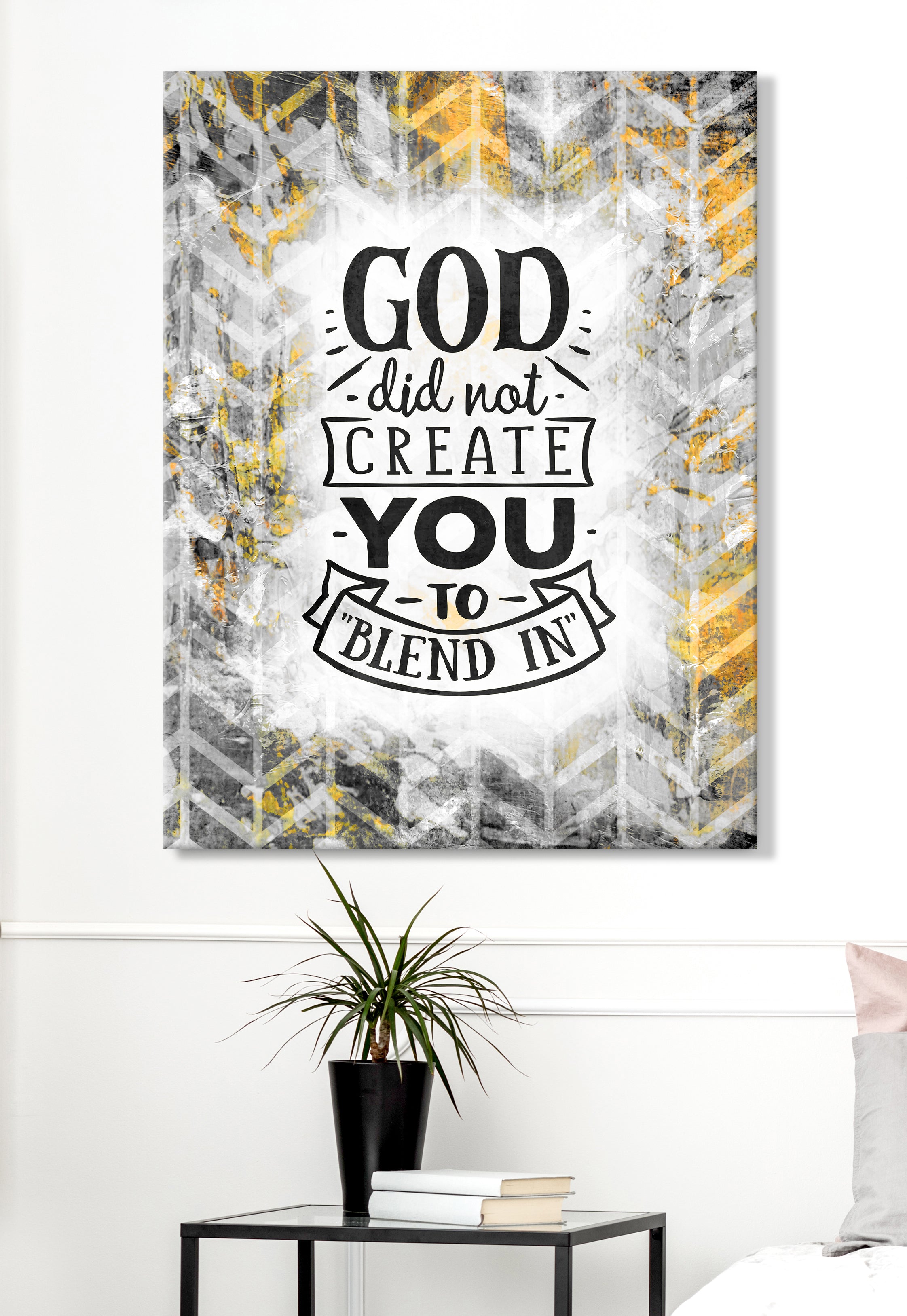 Christian Wall Art: Stand Out with God's Message (Wood Frame, Ready to Hang) - Buy 2 Save 20%