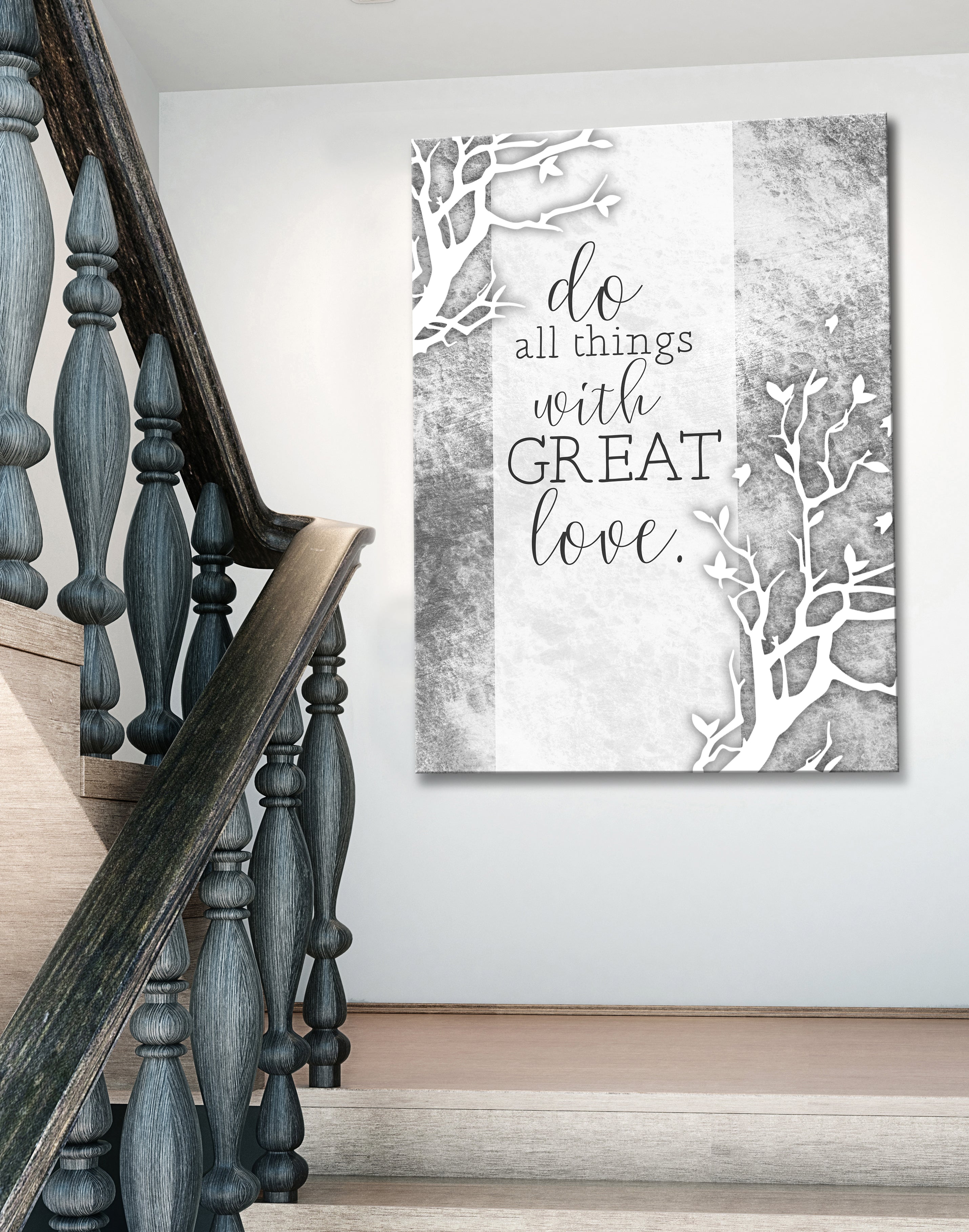 Ready-to-Hang Wood Frame Home Wall Art: Do All Things With Great Love - Buy 2, Save 20%