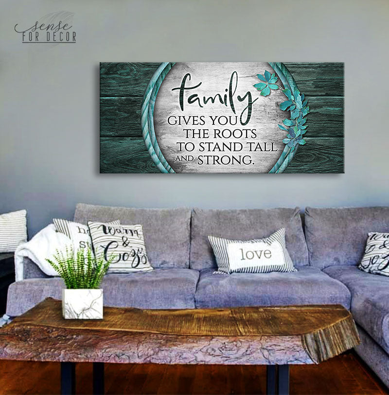 Family Wall Art V2: Family Gives You the Roots (Wood Frame, Ready To Hang) - Buy 2, Save 20%