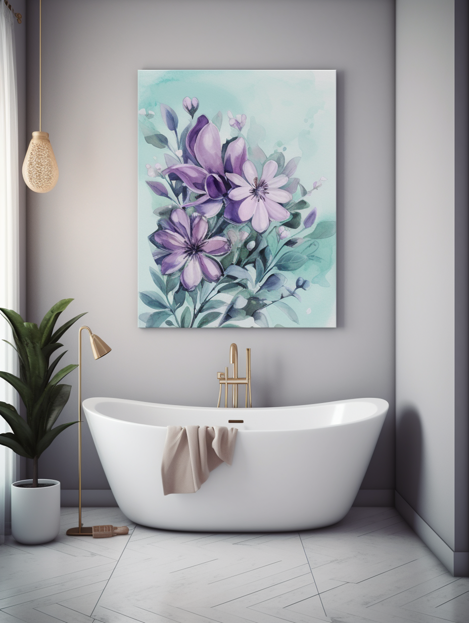 High - quality Nature Wall Art: Enchanting Lavender Blooms