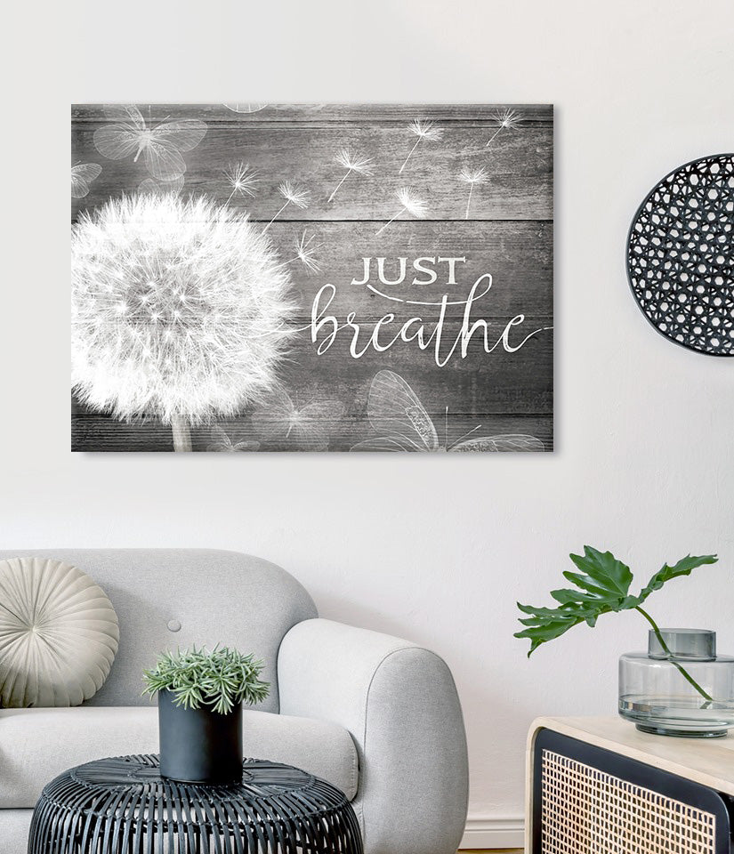 Just Breathe V7 Home Wall Art (Wood Frame, Ready to Hang) - Buy 2, Save 20%