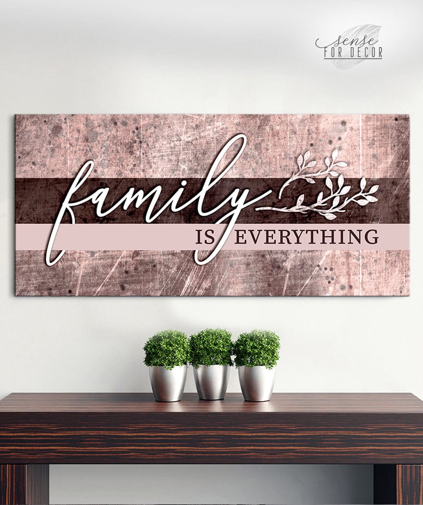 Hot Deal! Family Wall Art - 'Family is Everything' V14 with Wood Frame, Ready To Hang