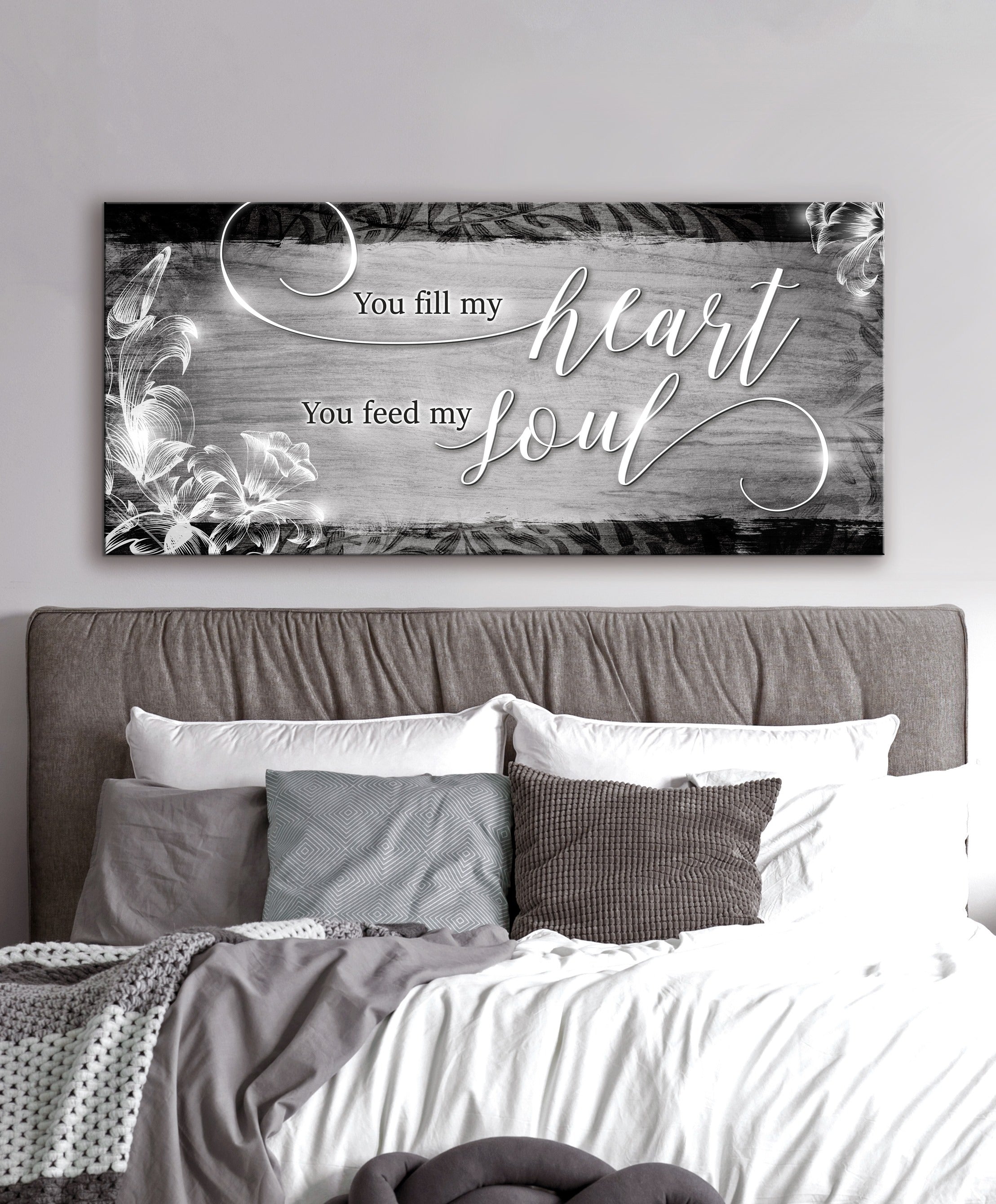 Hot Deal! Couples Wall Decor - 'You Fill My Heart' Wood Frame Ready-To-Hang Art
