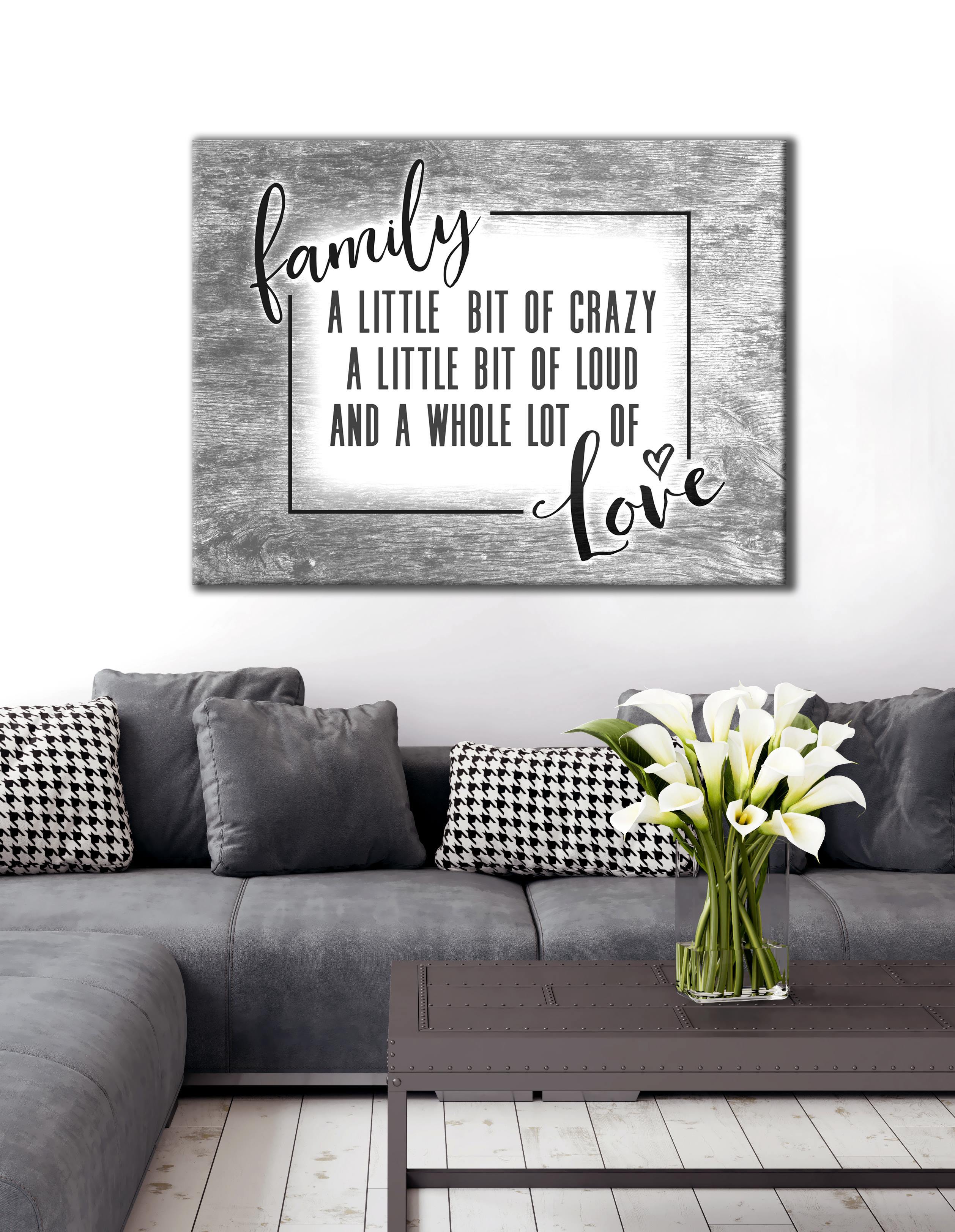 Hot Deal! Family Wall Art - Funny Family Sayings in Wood Frames, Ready to Hang