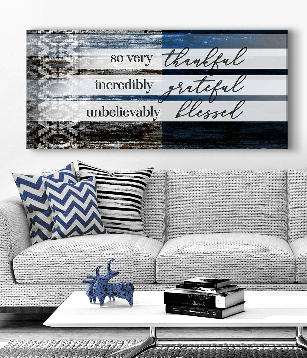 Hot Deal! Christian Wall Art - So Very Thankful V22 (Wood Frame, Ready To Hang)