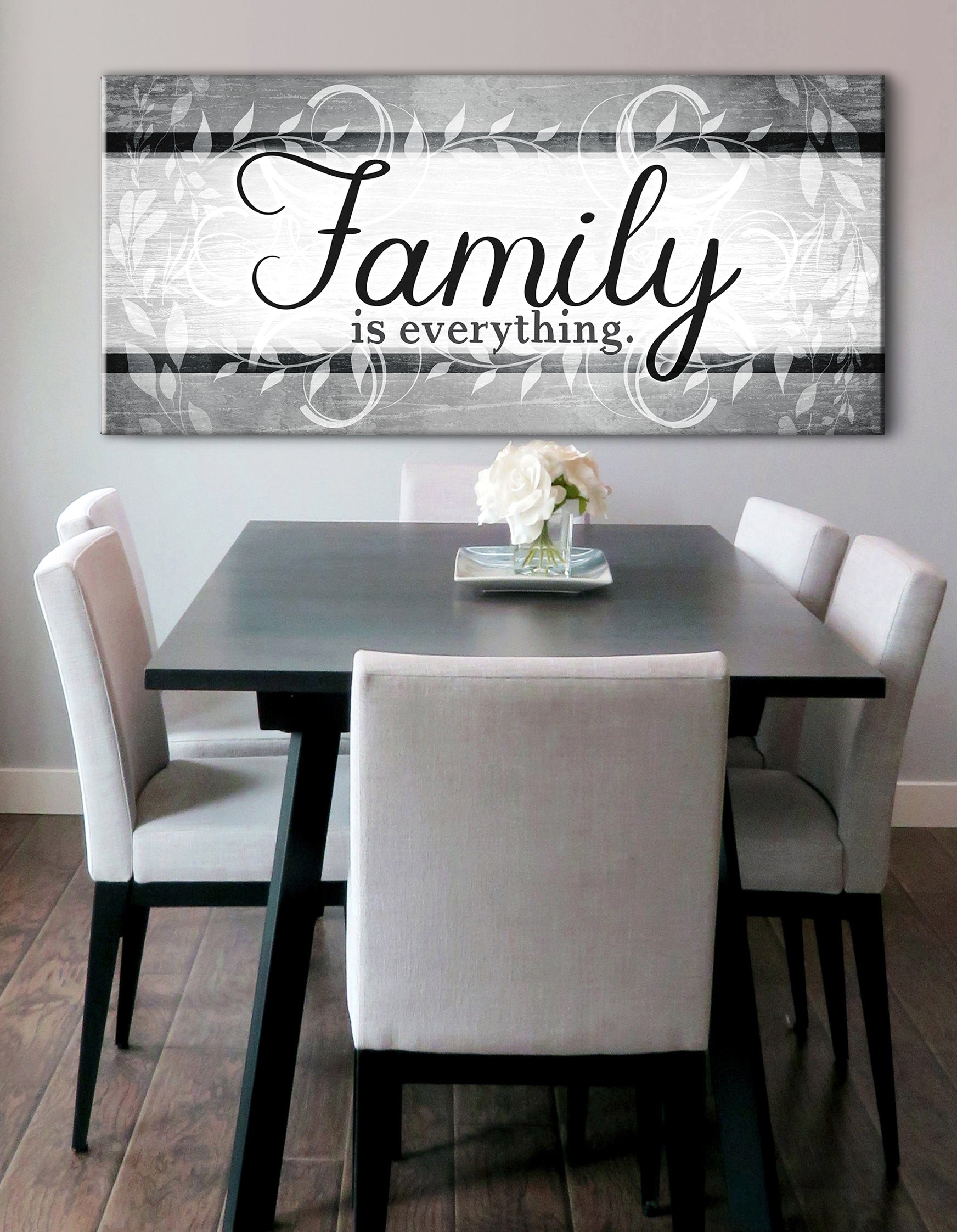 High - Quality Wood - Framed Family Wall Art: Family Means Everything, Ready To Hang
