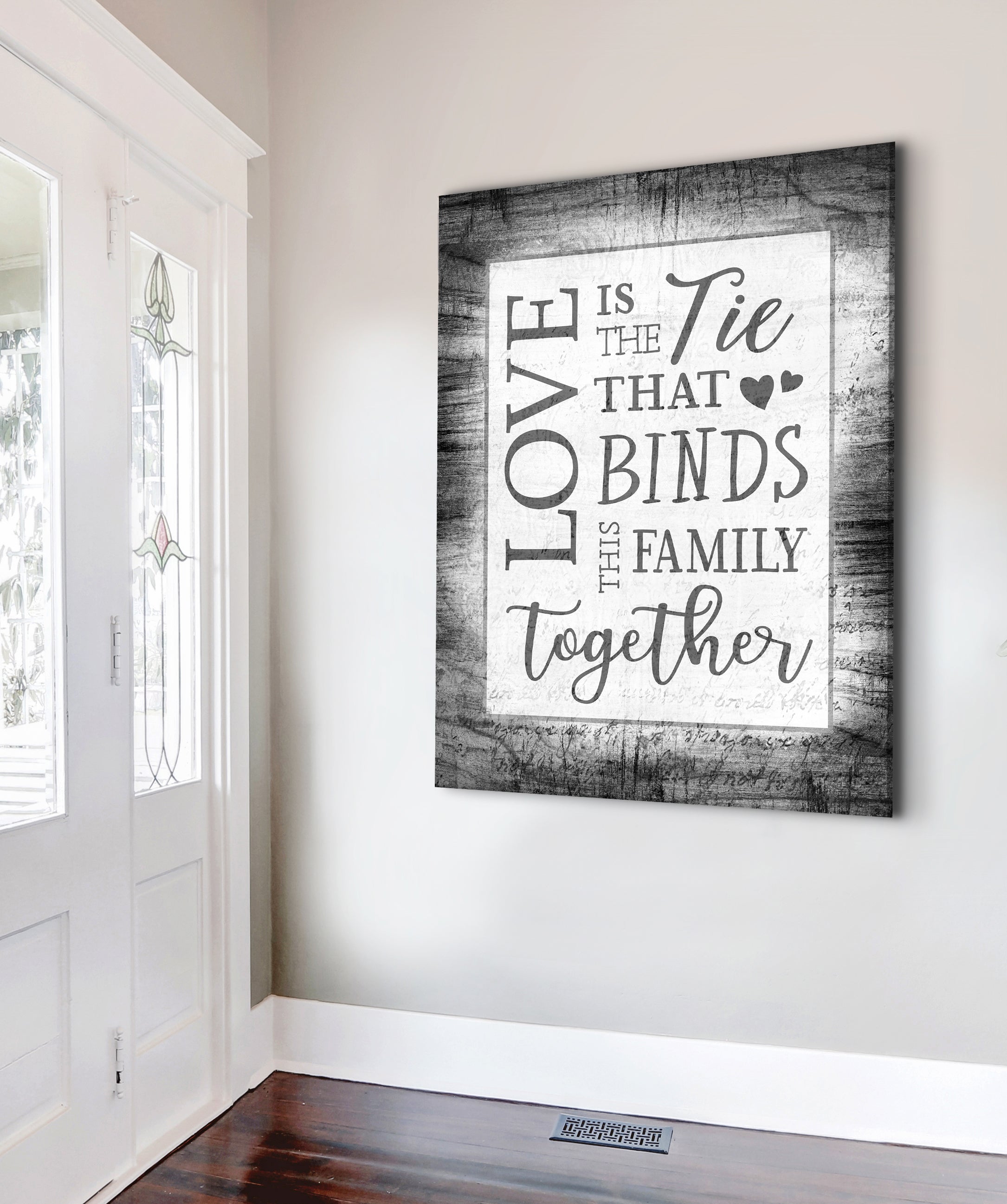 Exclusive Couples Wall Art: Love-Bound Family Design in Wood Frame, Ready to Hang