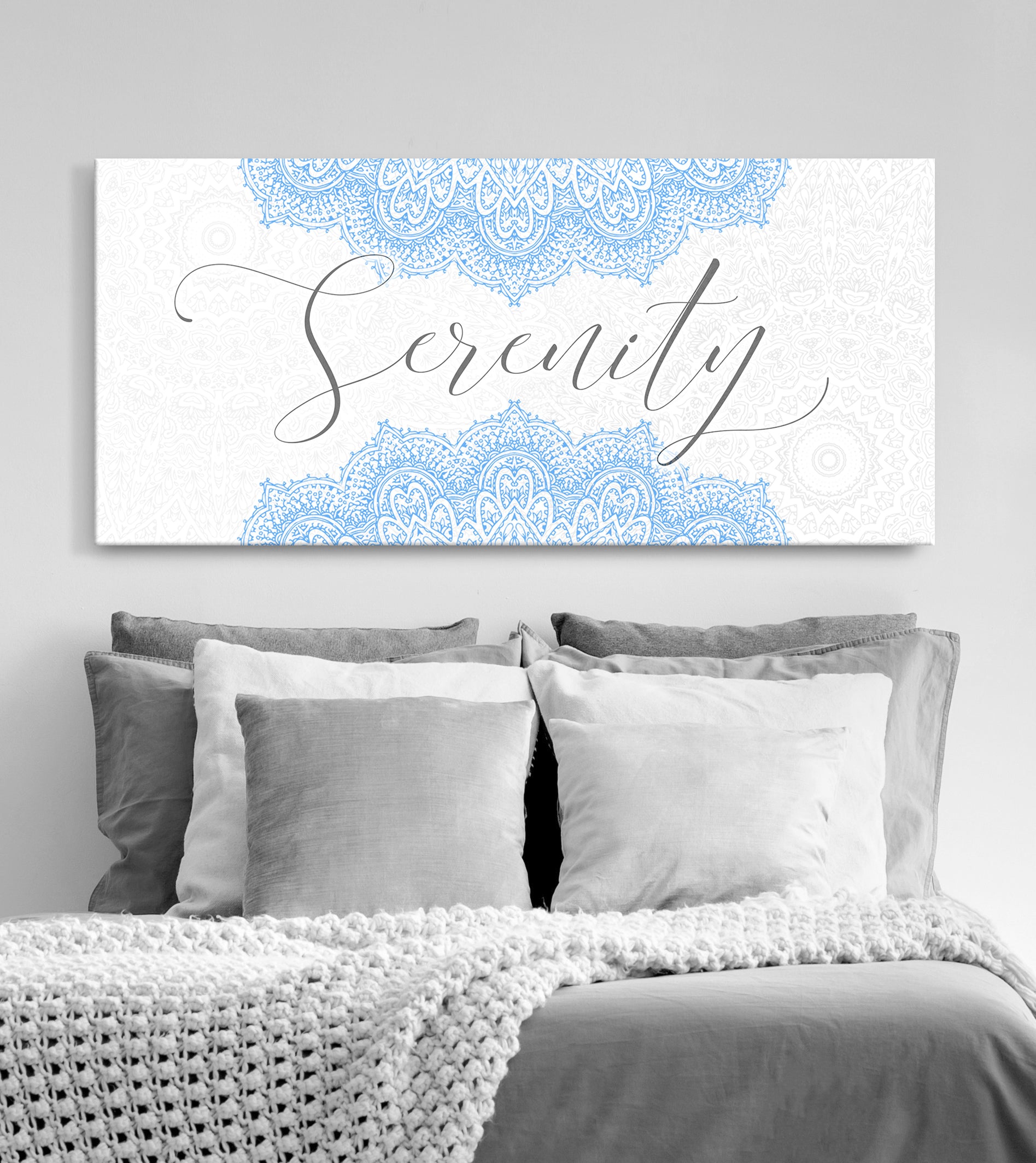 Exclusive Home Wall Art: Serenity Word with Wood Frame, Ready to Hang - Buy 2 Get 20% Off!