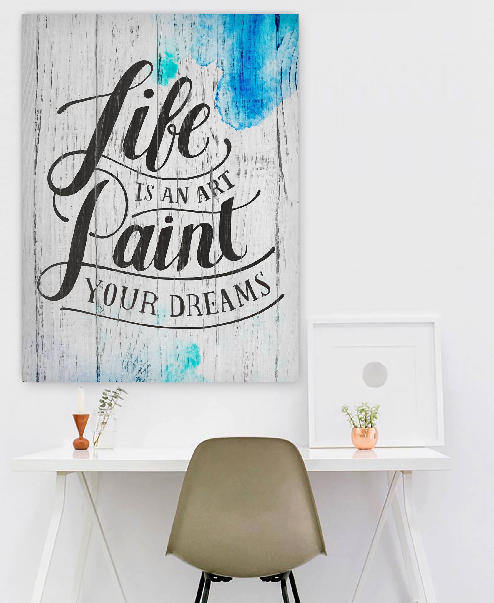 Exclusive Home Wall Art: Paint Your Dreams on Canvas with Wood Frame, Ready to Hang - Buy 2 Get 20% Off