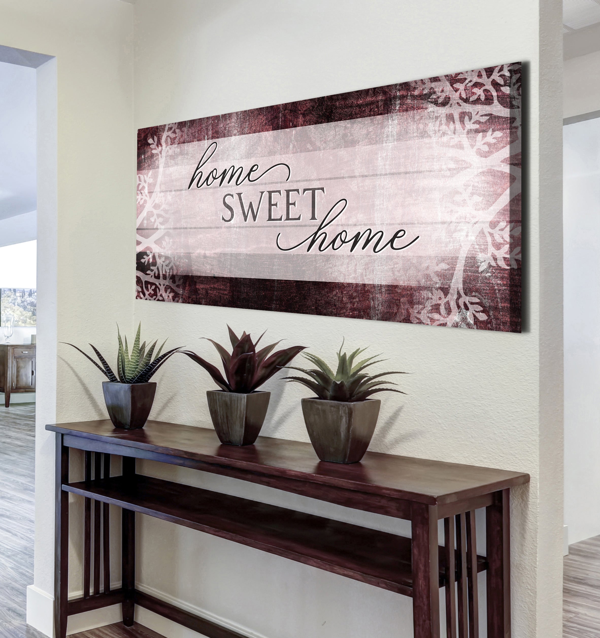 Hot Deal! Ready-to-Hang 'Home Sweet Home' Wall Art with Wood Frame