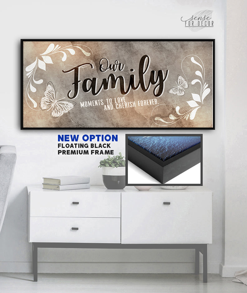 Hot! Family Wall Art: Our Precious Family Moments (Wood Frame, Ready To Hang)