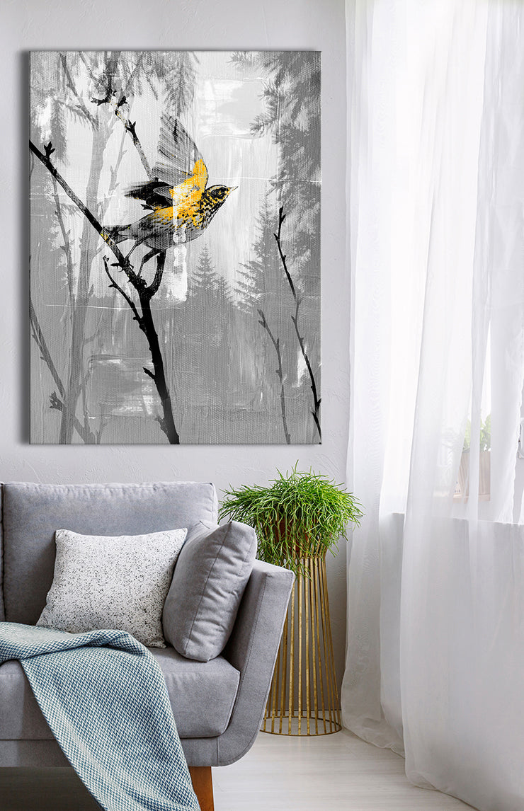 Exclusive Bird Forest Wall Art with Wood Frame - Ready to Hang! Buy 2 Save 20%