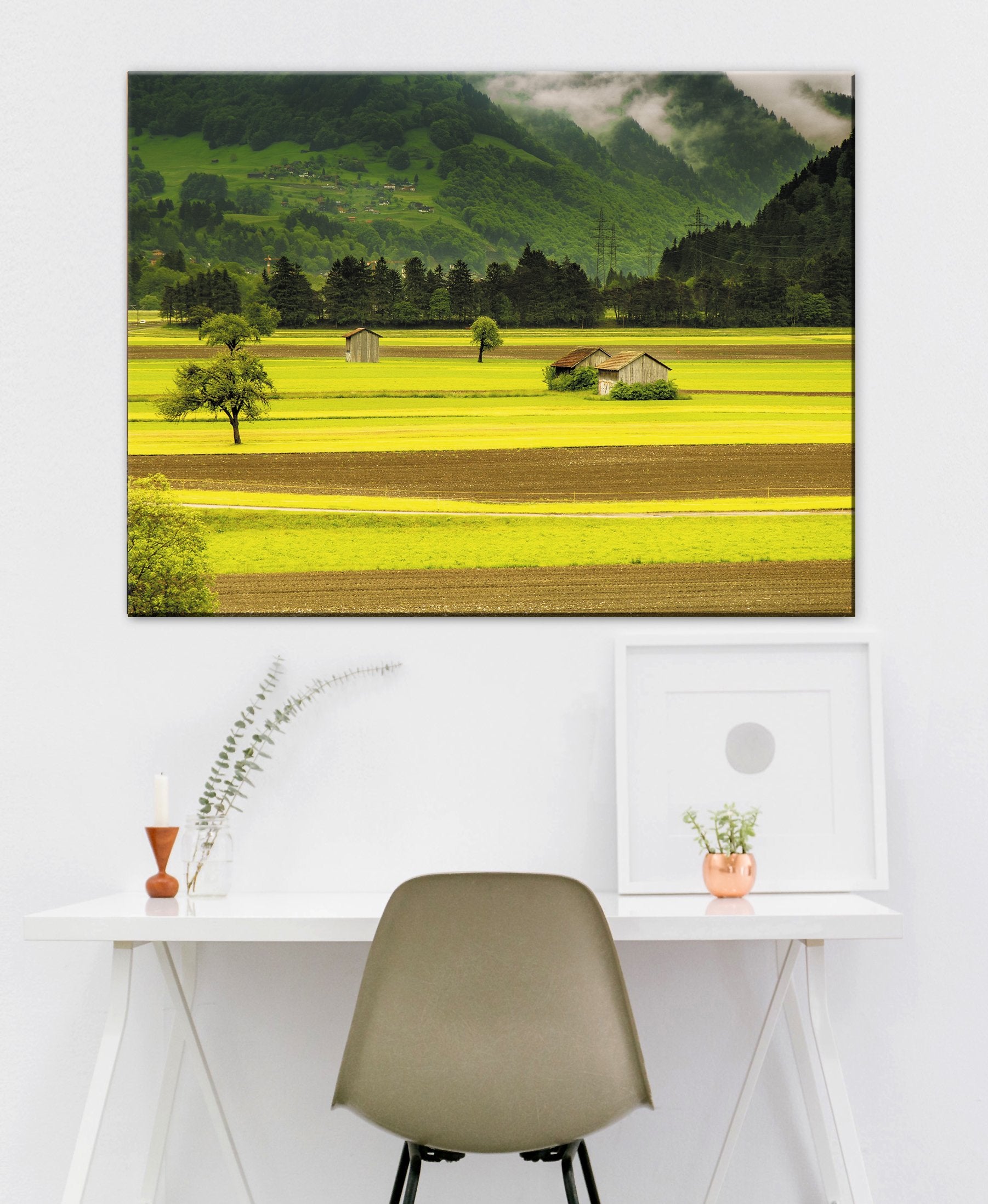 Ready-to-Hang Farm Field Wall Art with Wood Frame - Buy 2, Save 20%