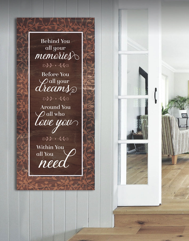 Exclusive! Home Wall Art: Behind All Your Memories V3 - Wood Frame, Ready To Hang