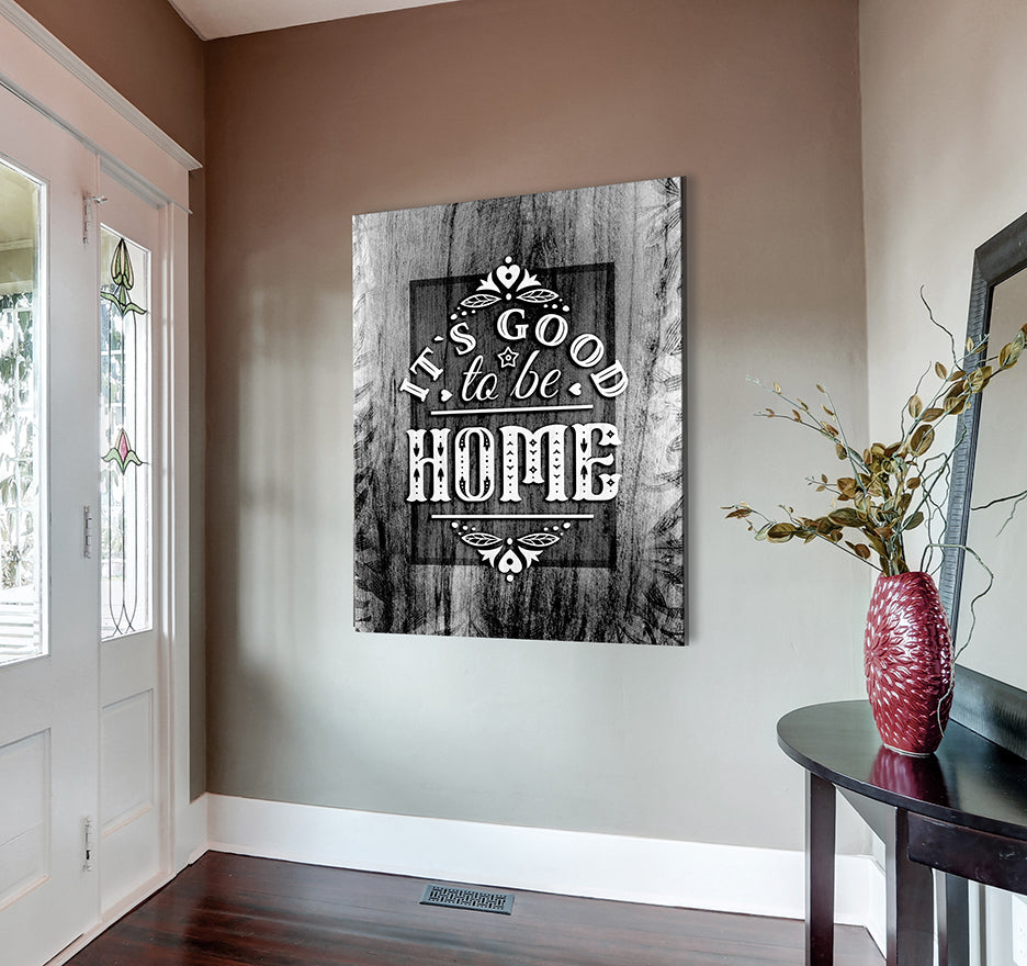 Hot Deal! High - Quality Wood - Framed 'It's Good to be Home V9' Wall Art Ready to Hang