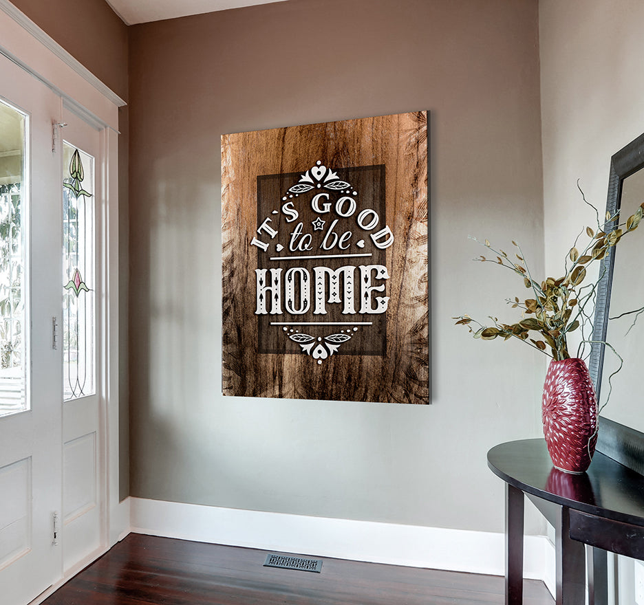 Hot Deal! High - Quality Wood - Framed 'It's Good to be Home V9' Wall Art Ready to Hang