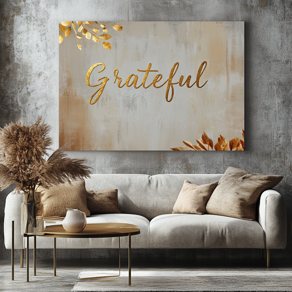 Christian Wall Art - Grateful Sign V4: Buy 2 Get 20% Off Entire Order