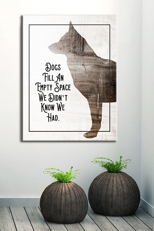 Hot Deal! Ready-to-Hang Wood-Frame Dog Pet Wall Art