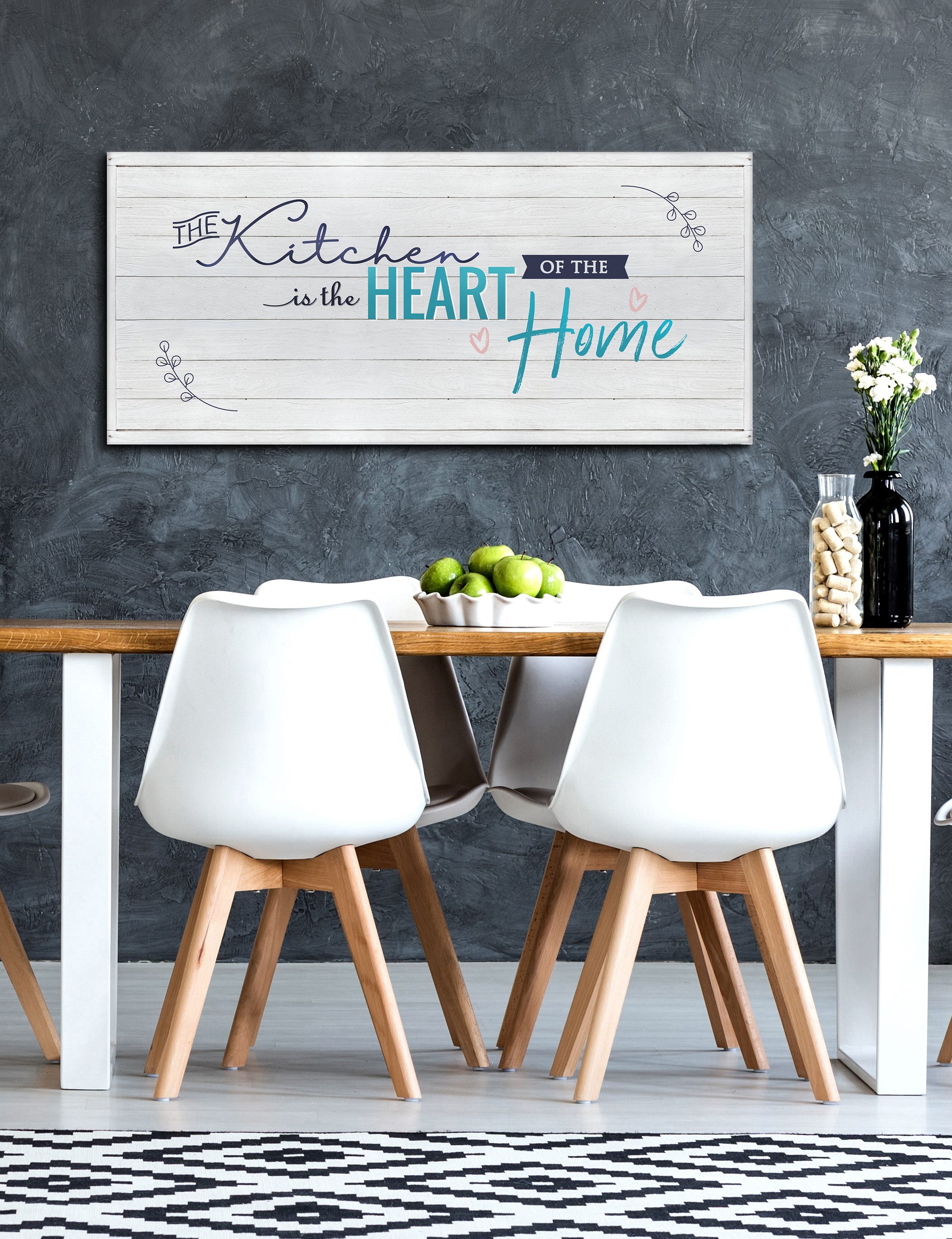 Exclusive Kitchen Wall Art: Heart of Home - Wood Frame, Ready to Hang! Buy 2 Save 20%