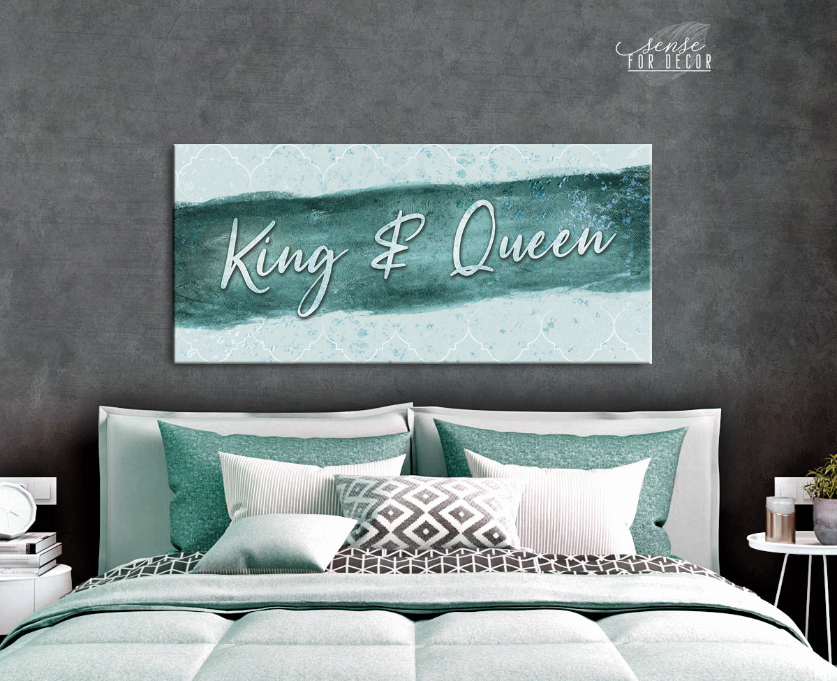 Exclusive Couples Wall Art: King and Queen V2 with Wood Frame, Ready To Hang - Buy 2 Get 20% Off!