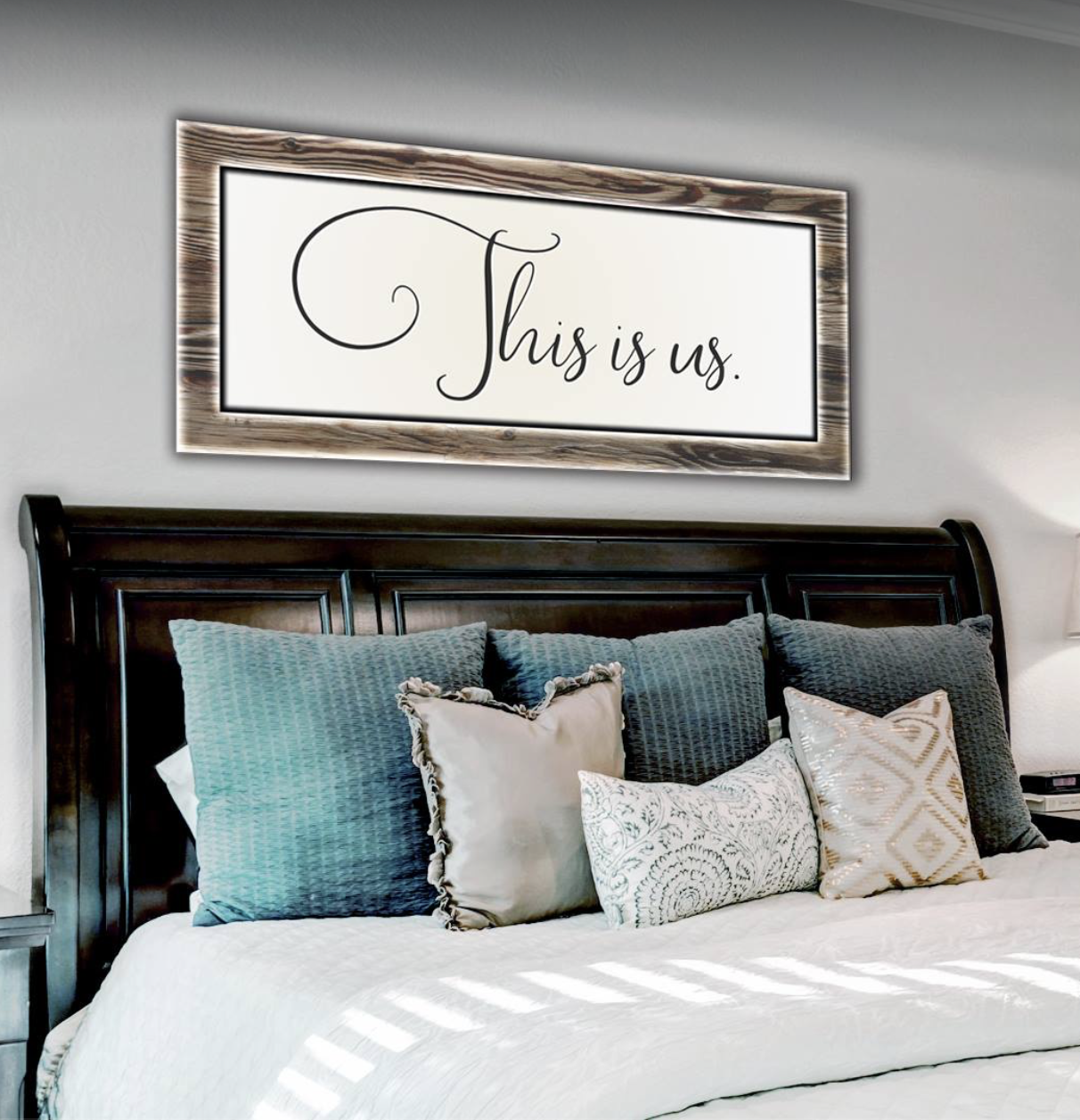 Hot Deal! Ready - to - Hang Wood - Framed 'This Is Us' Bedroom Wall Art