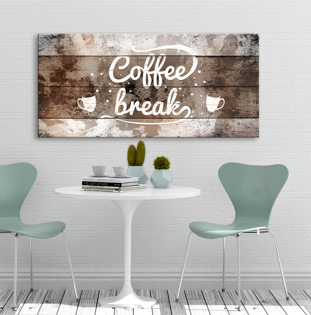 High - quality Ready - to - Hang Wood - framed Coffee Break Wall Art, Buy 2 Save 20%