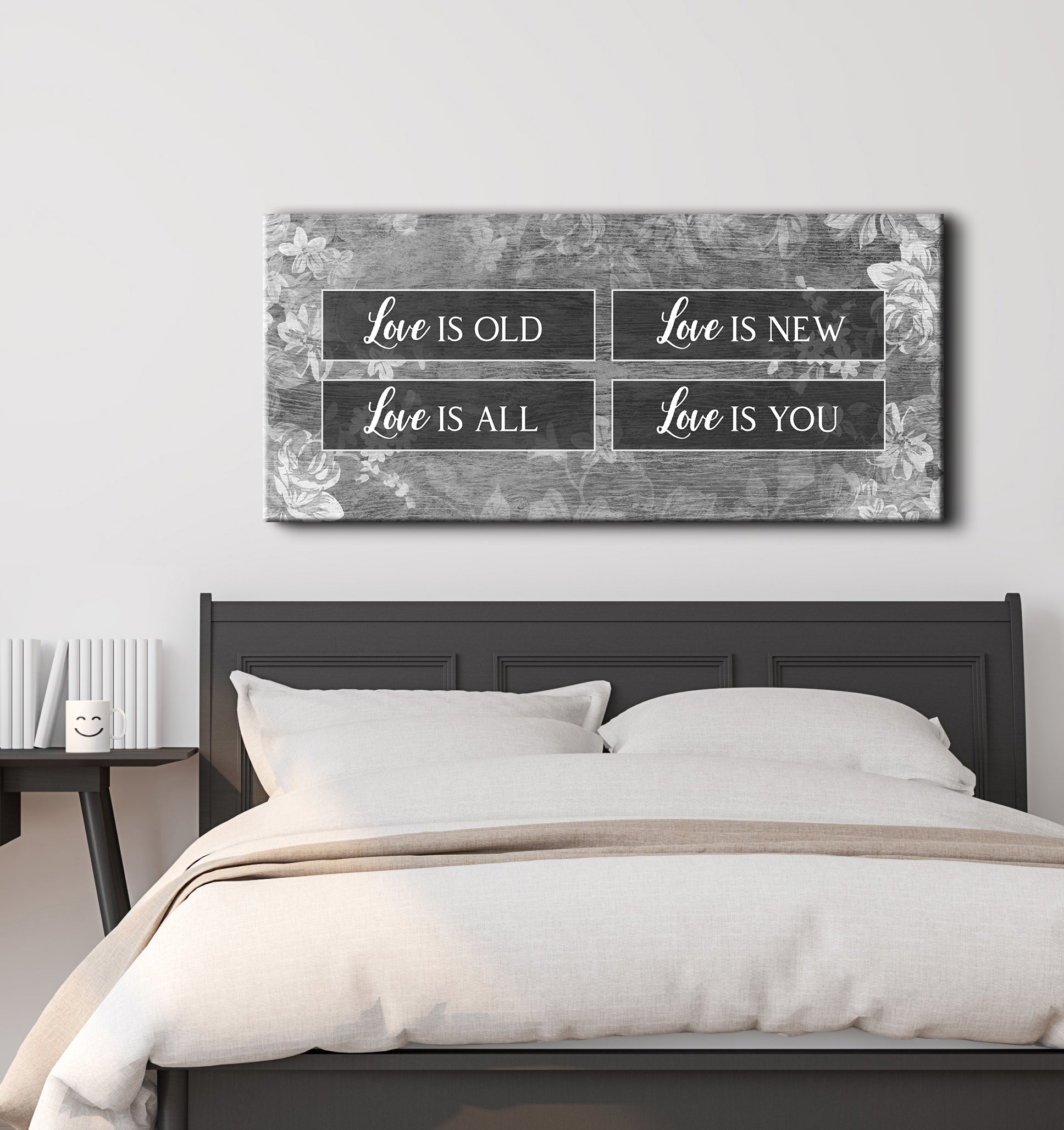 Hot! Couples Wall Art: Love Is Old New All You V2 (Wood Frame, Ready to Hang)