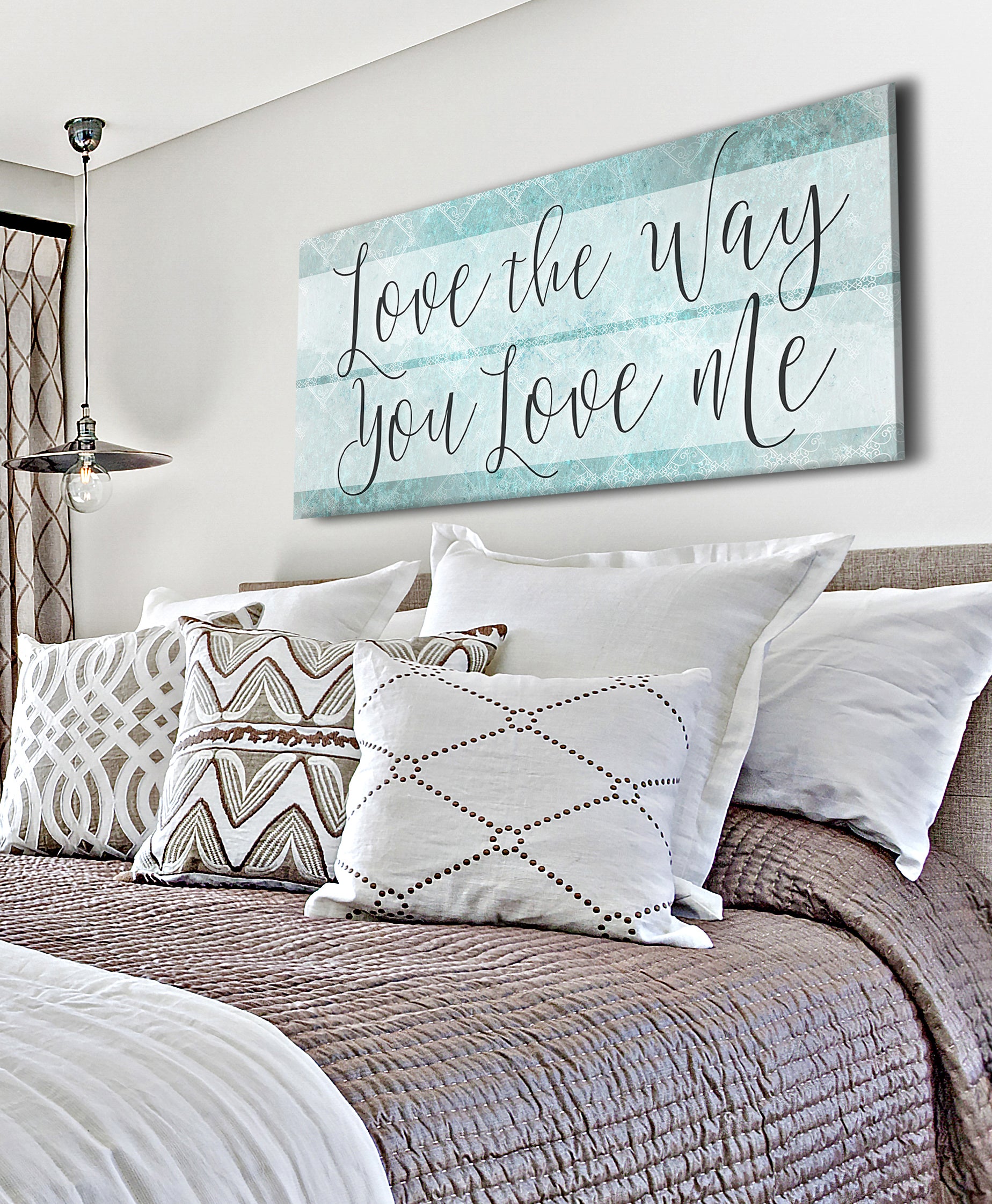 Hot! Couples Wall Art - 'Love The Way You Love Me' (Wood Frame, Ready To Hang)