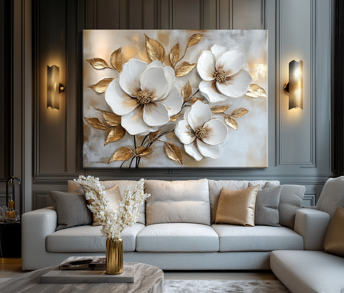 Hot Deal: Golden Blooms Family Wall Art