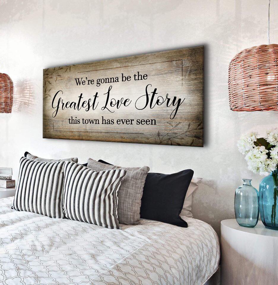 Ready - To - Hang Wood - Framed Couples Wall Art: Our Greatest Love Story V2