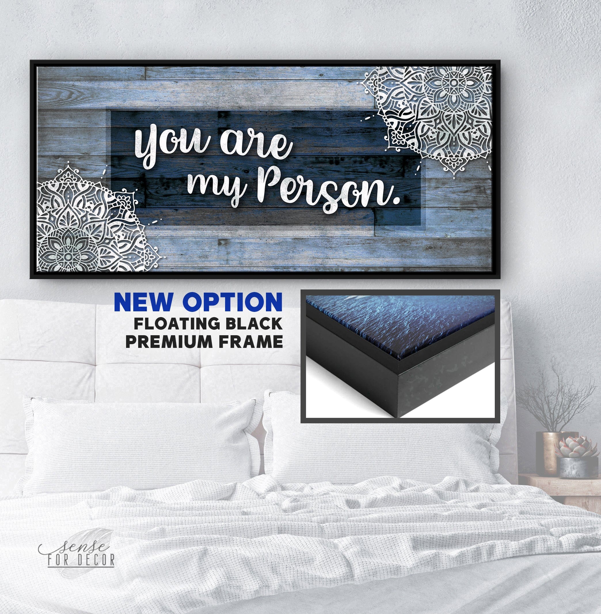 High - Quality Couples Wall Art 'You Are My Favorite Person' V3 with Wood Frame, Ready to Hang