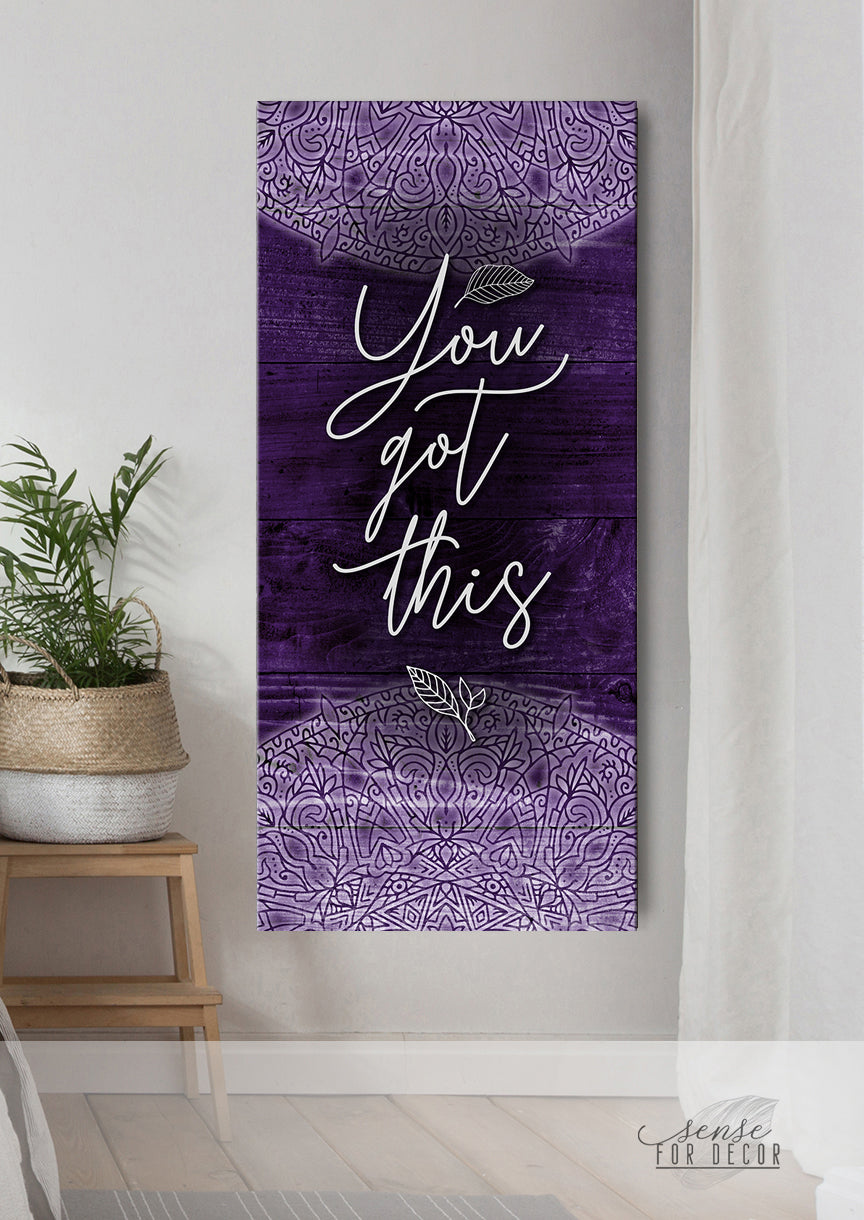 Hot! Inspire Wall Art 'You Got This' - Wood Frame, Ready To Hang