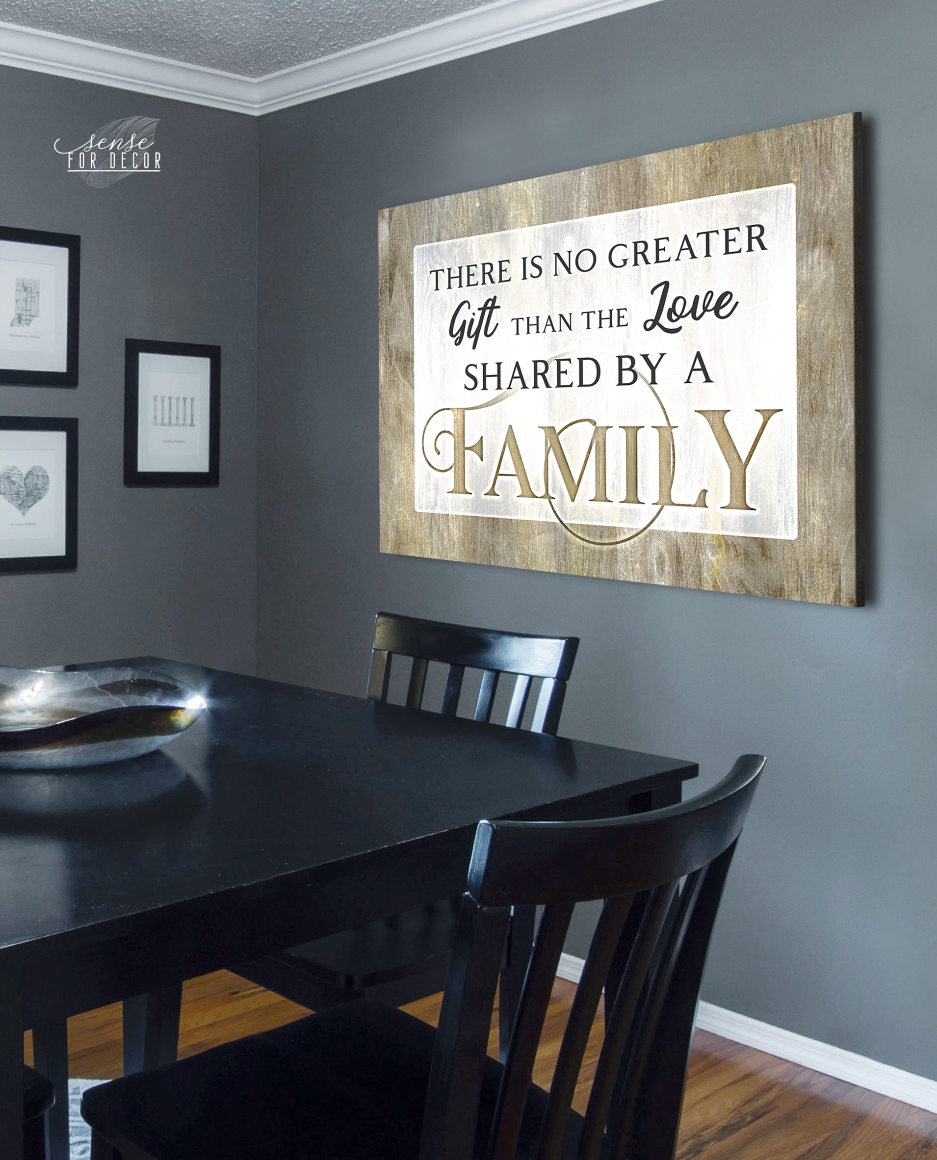 Family Wall Art: The Greatest Gift is Family Love - Buy 2, Save 20%
