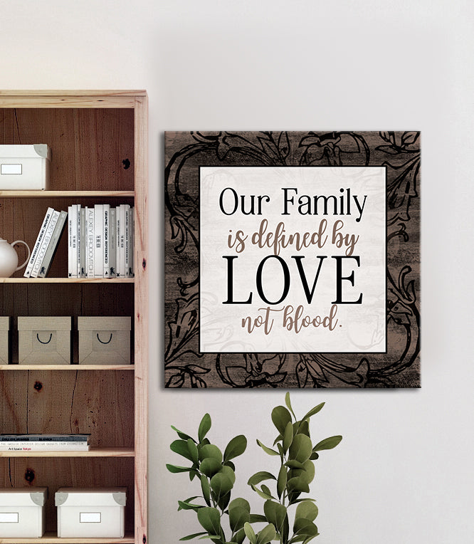 Limited Time Offer! Family Wall Art - Love-Defined Family Design, Wood Frame Ready to Hang