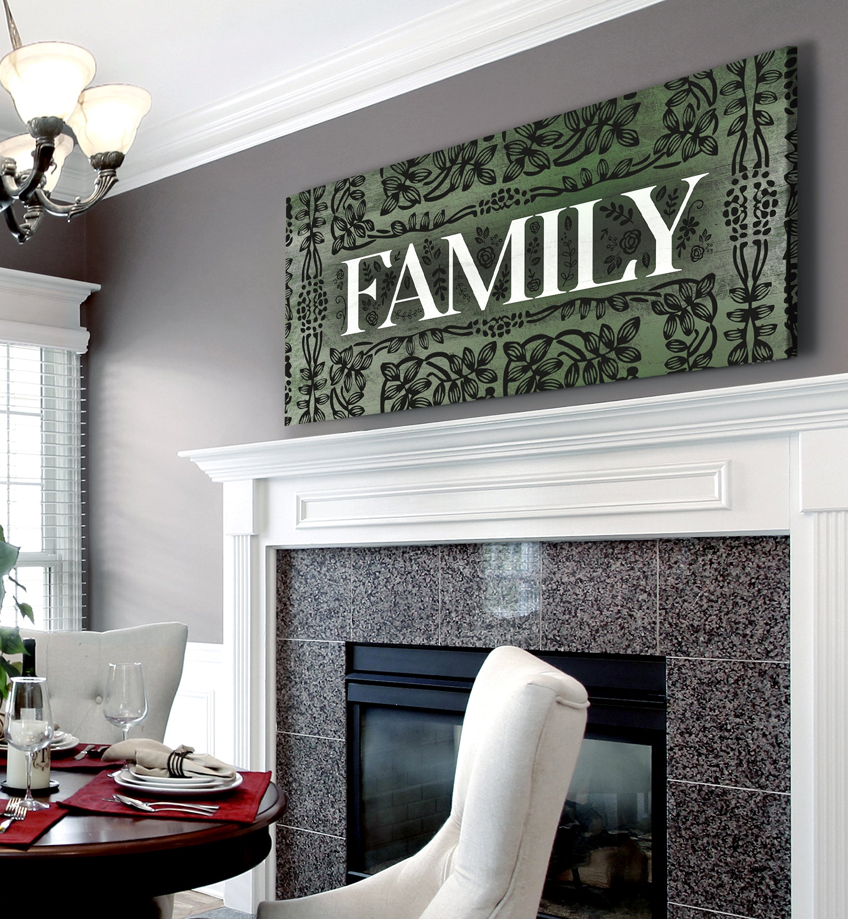 Family Wall Art Sign V5: Wood Frame, Ready to Hang - Buy 2 Save 20%