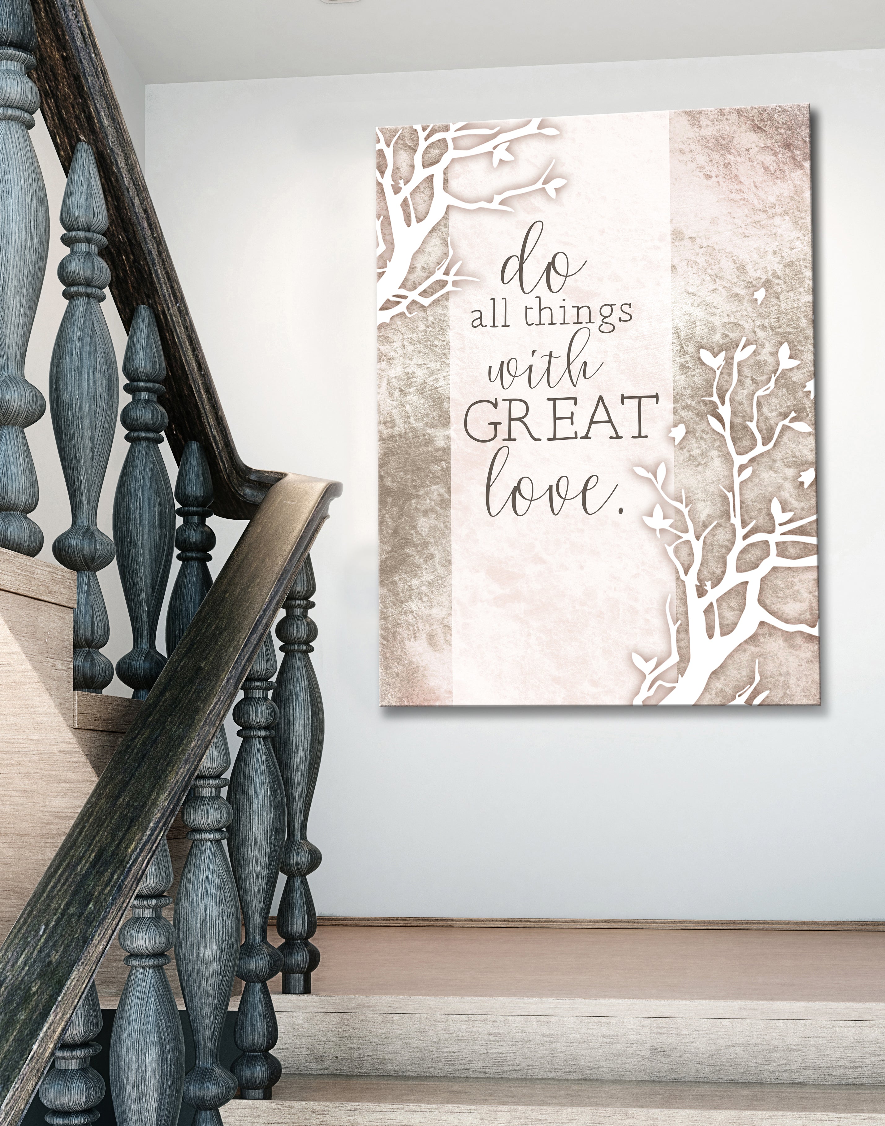 Ready-to-Hang Wood Frame Home Wall Art: Do All Things With Great Love - Buy 2, Save 20%