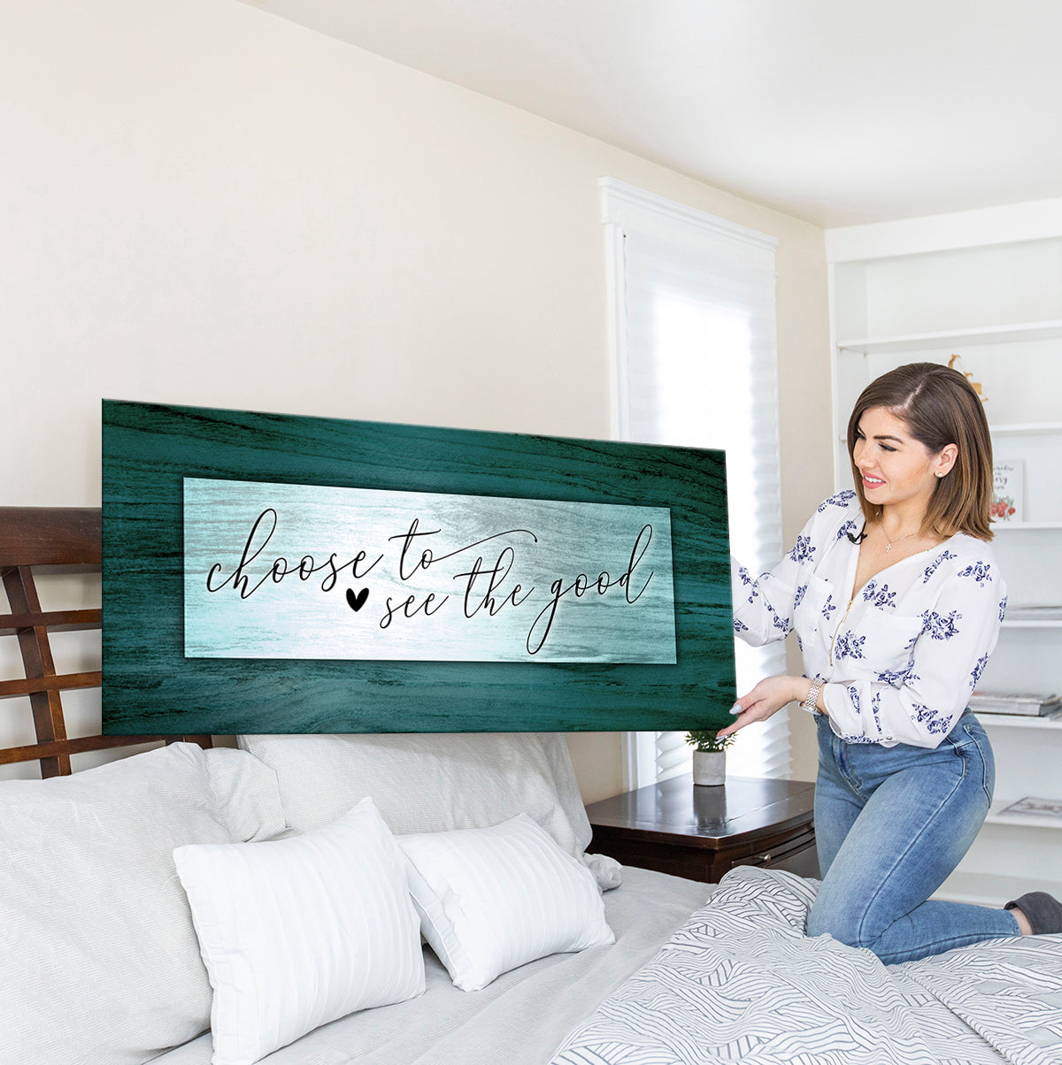 Ready-to-Hang Wood Frame Home Wall Art: Choose to See the Good (Buy 2, Save 20%)