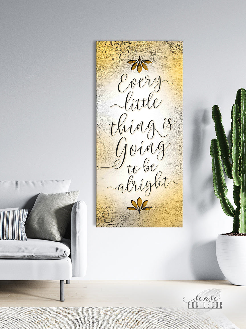 Ready-to-Hang Inspire Wall Art: Everything Will Be Okay (Wood Frame)