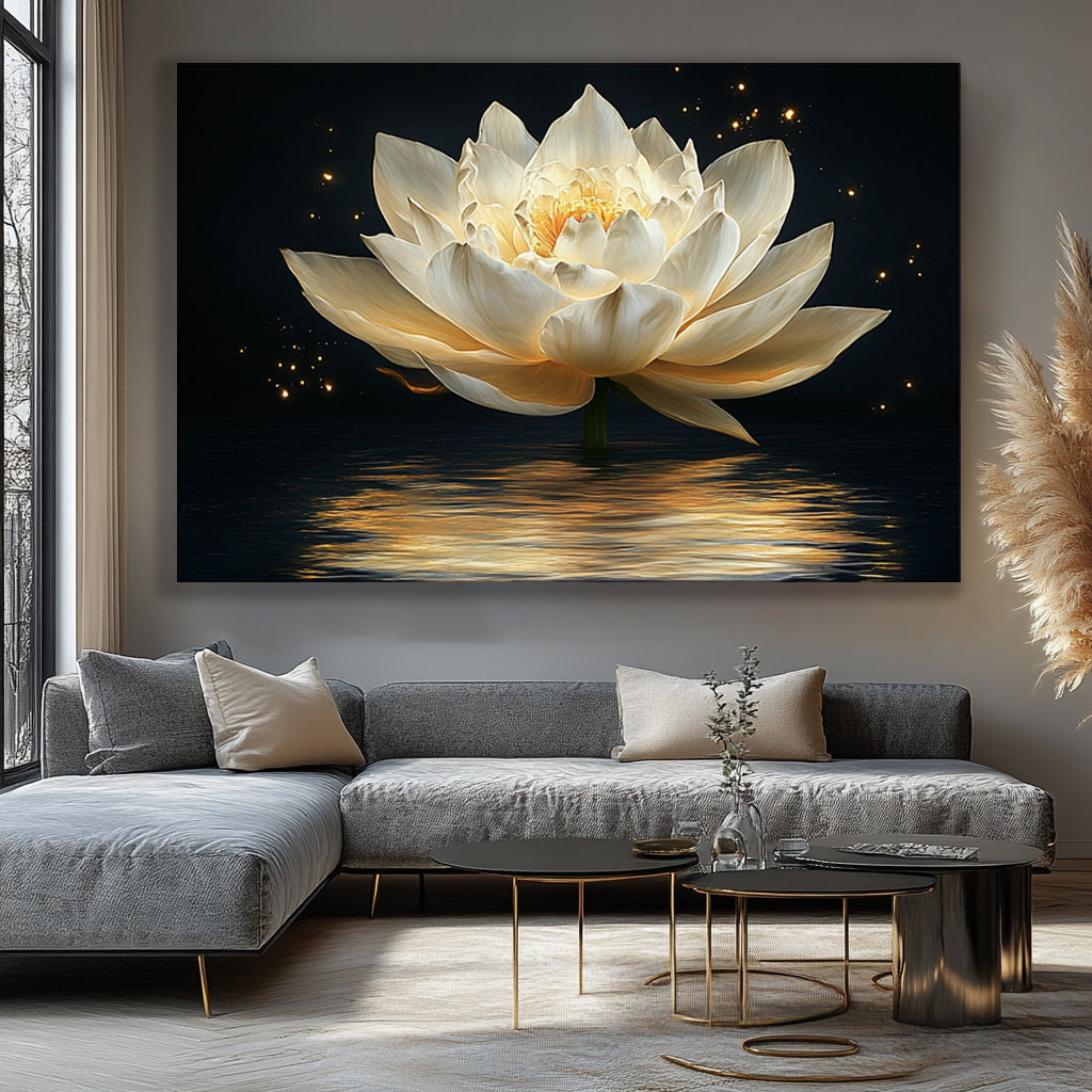 Exclusive! Midnight Bloom V4 Home Wall Art