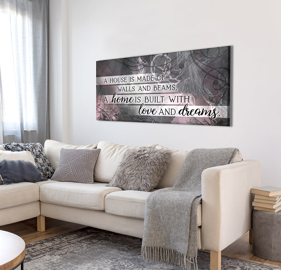 Exclusive Home Wall Art: A House Made of Walls and Beams V3 (Wood Frame, Ready to Hang), Buy 2 Save 20%