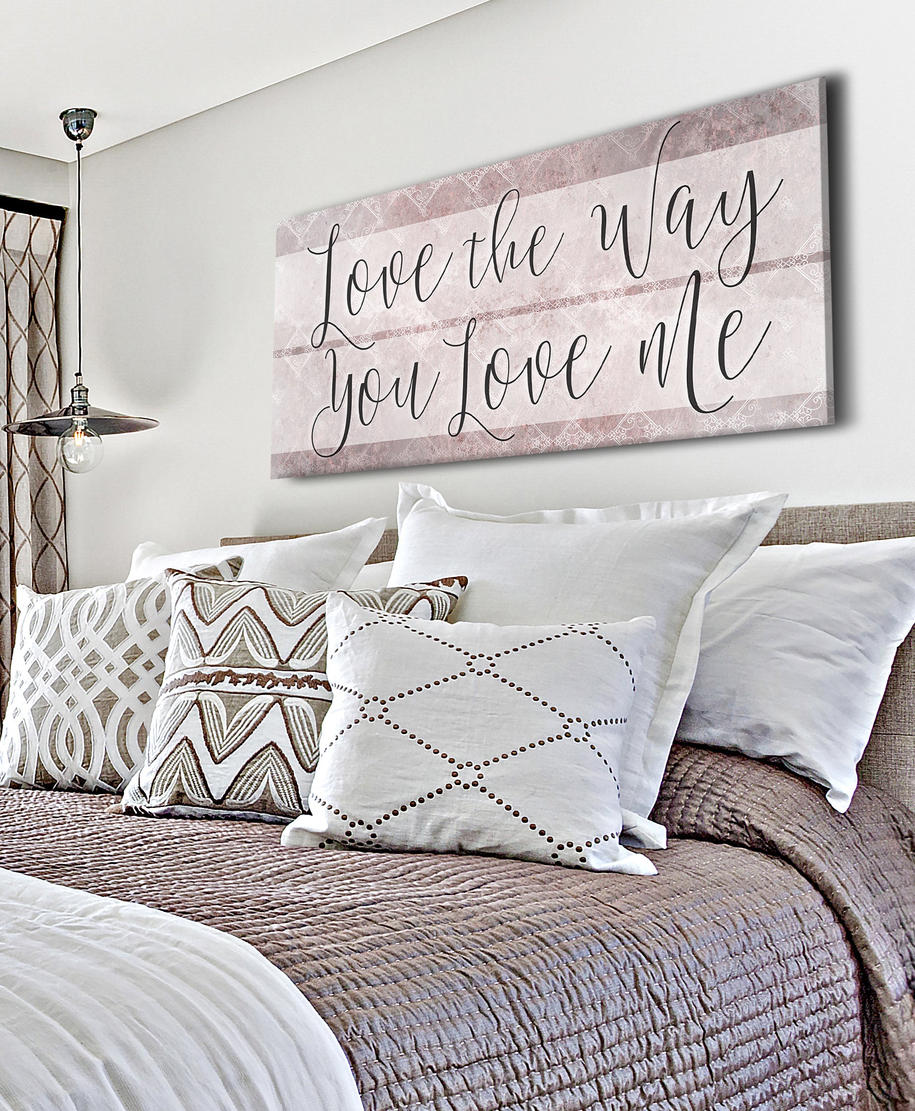 Hot! Couples Wall Art - 'Love The Way You Love Me' (Wood Frame, Ready To Hang)