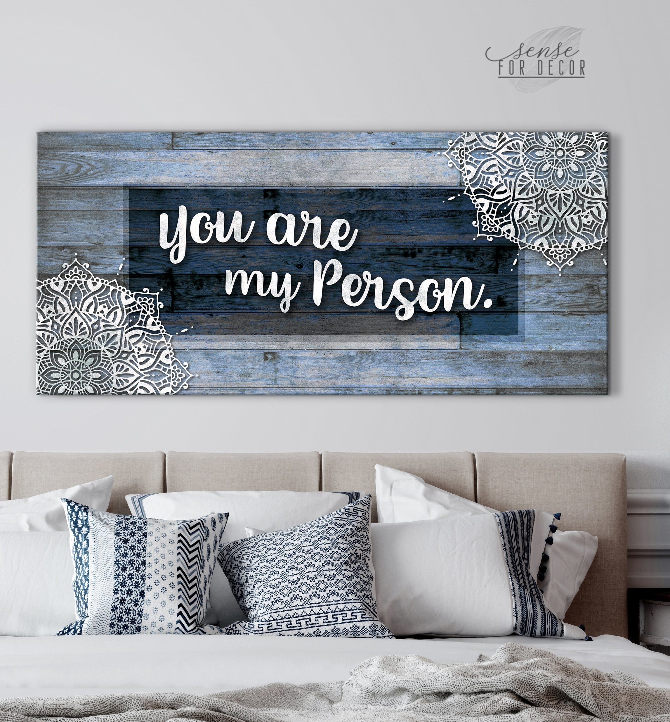 High - Quality Couples Wall Art 'You Are My Favorite Person' V3 with Wood Frame, Ready to Hang