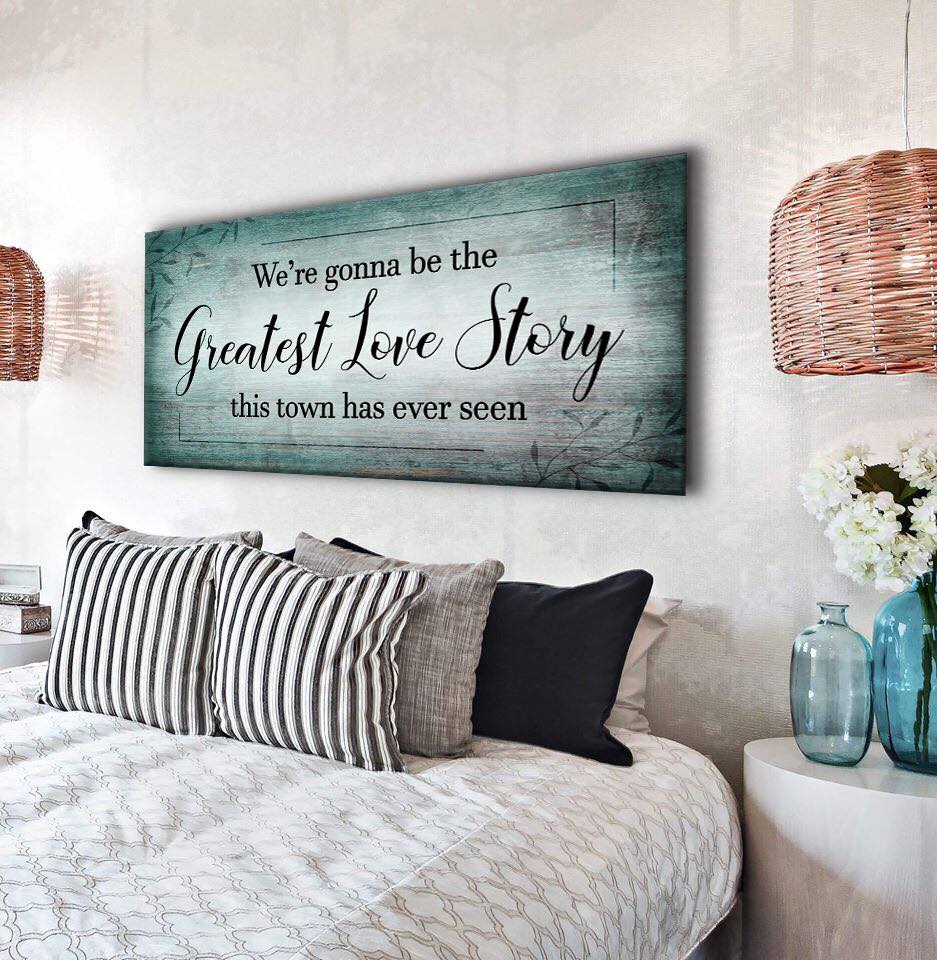 Ready - To - Hang Wood - Framed Couples Wall Art: Our Greatest Love Story V2